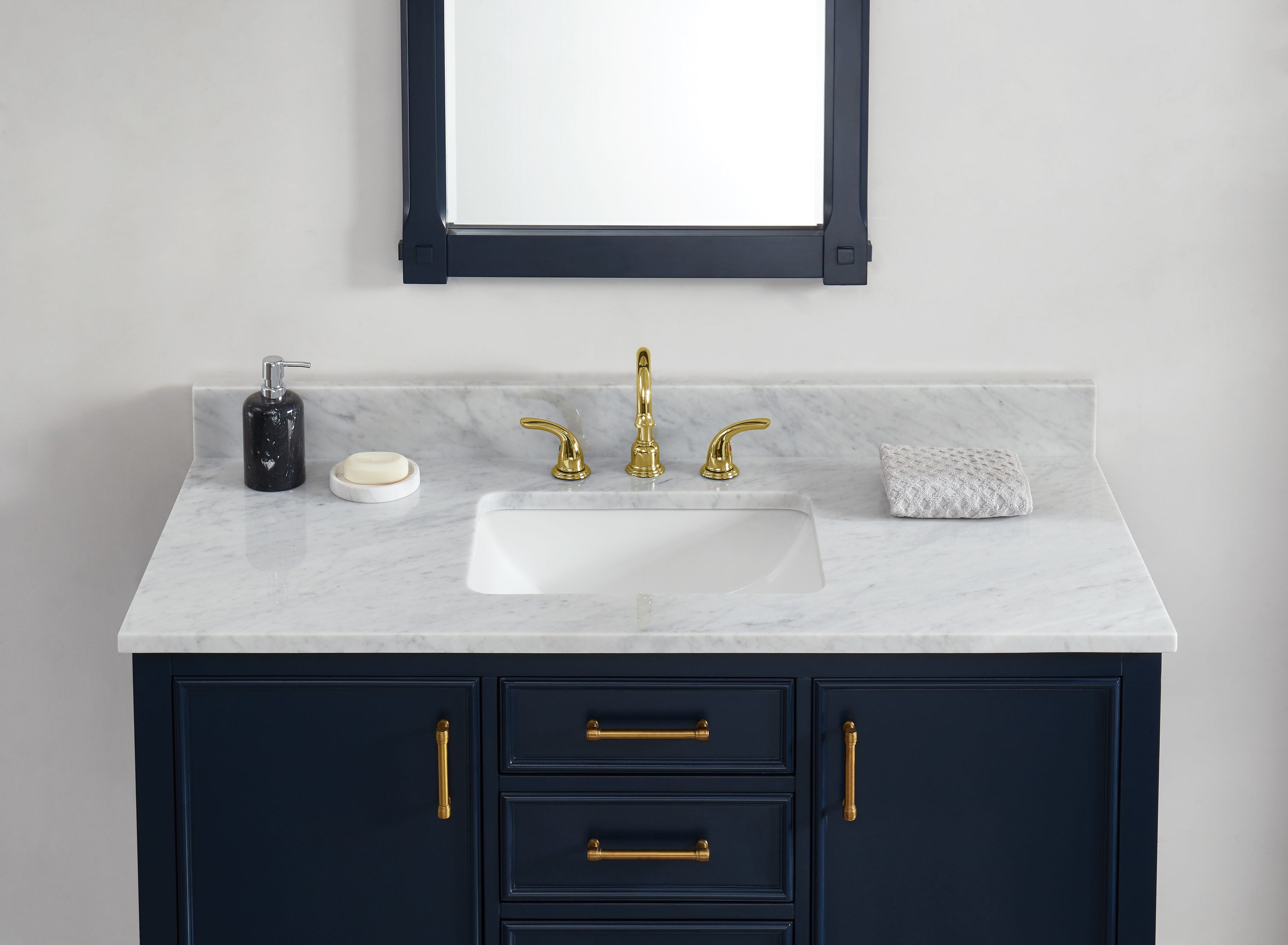 allen + roth 49-in Shadow Storm Natural Marble Undermount Single Sink  3-Hole Bathroom Vanity Top in the Bathroom Vanity Tops department at