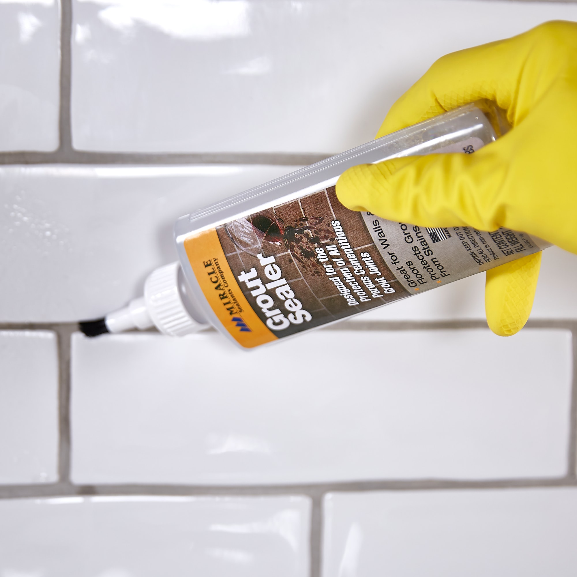 Grout Sealer for Shower Tile,Grout Sealer for Floor Tile,Waterstopper Glue  with Brush,Tile Glue Adhesive for Bathroom for Exterior Wall Roof Bathroom  Toilet Floor Tile.: : Tools & Home Improvement
