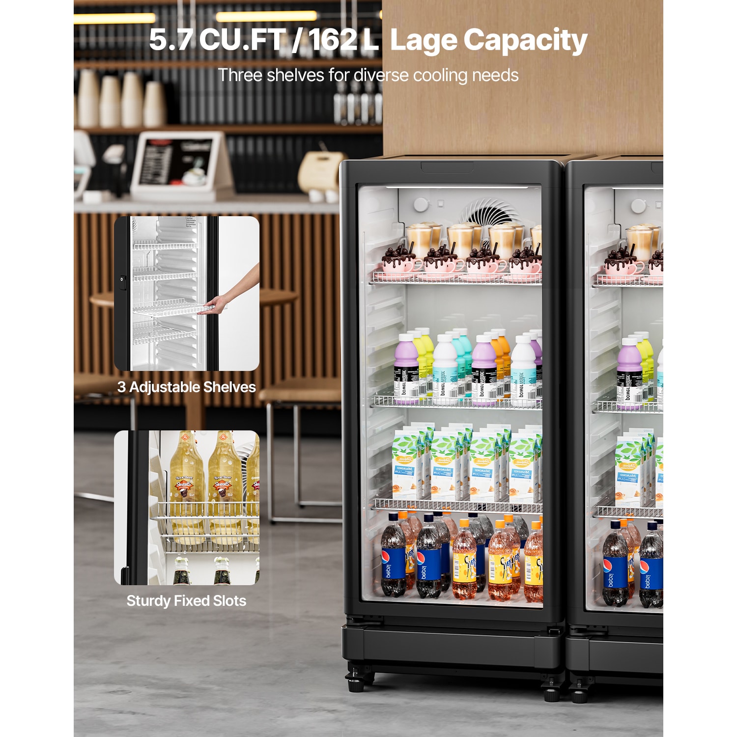 VEVOR SCDMBLMBXBDD06595V1 Commercial-Refrigerators - View #2
