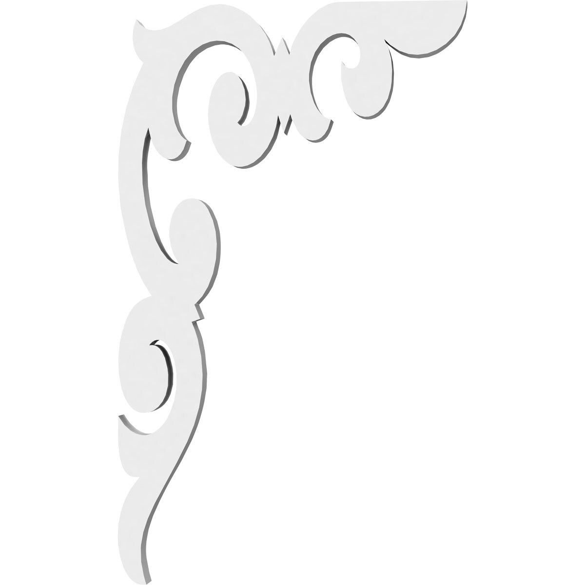 Ekena Millwork BKTP01X06X10KD Exterior-Brackets-Braces - View #3