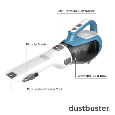 Black & Decker BDH2020FL Dustbuster Flex 20V MAX Brushed Lithium-Ion  Cordless Hand Vacuum Kit (1.5 Ah) 