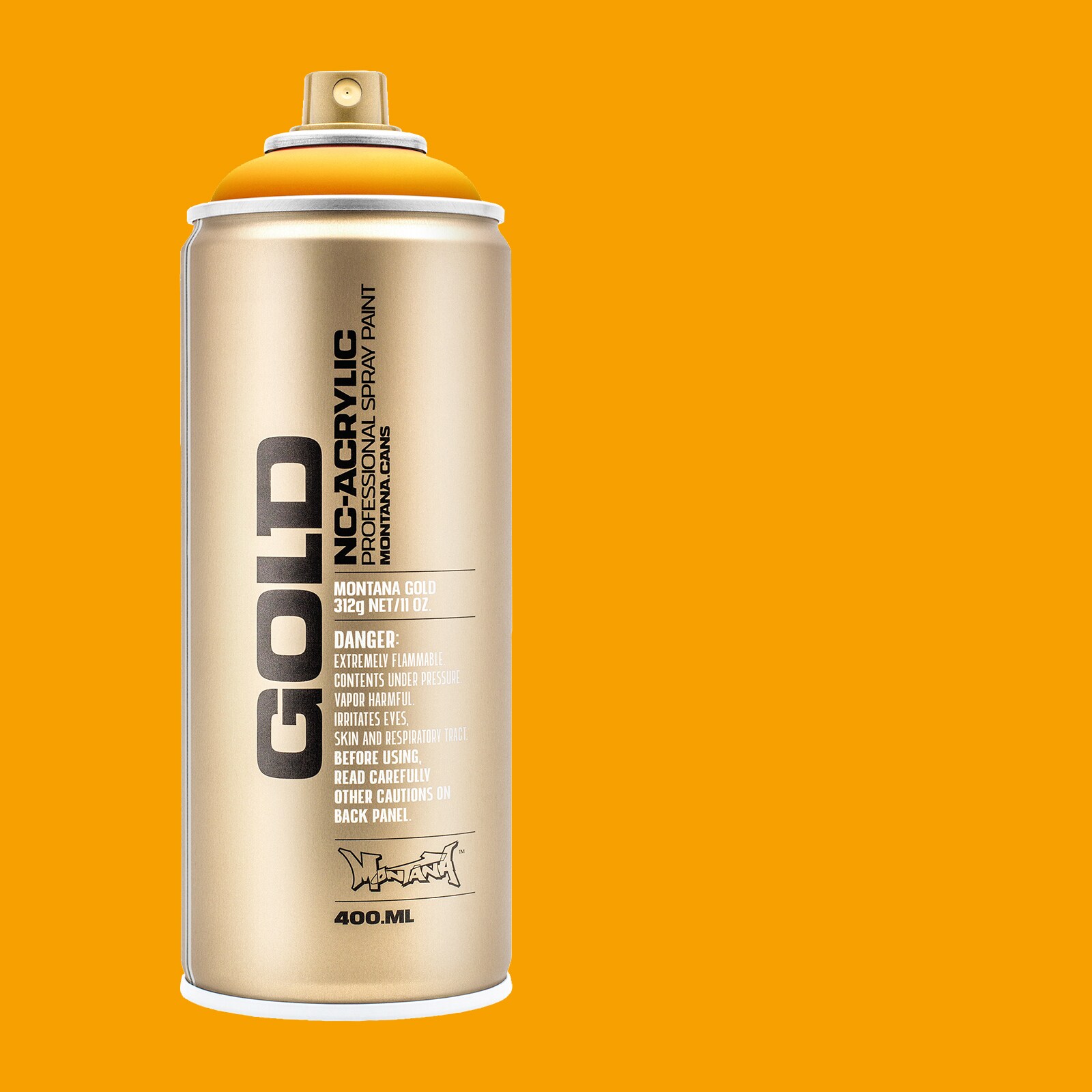 Montana Cans MXG-G1230 GOLD Matte Yolk Spray paint ( NET WT. 11-oz )
