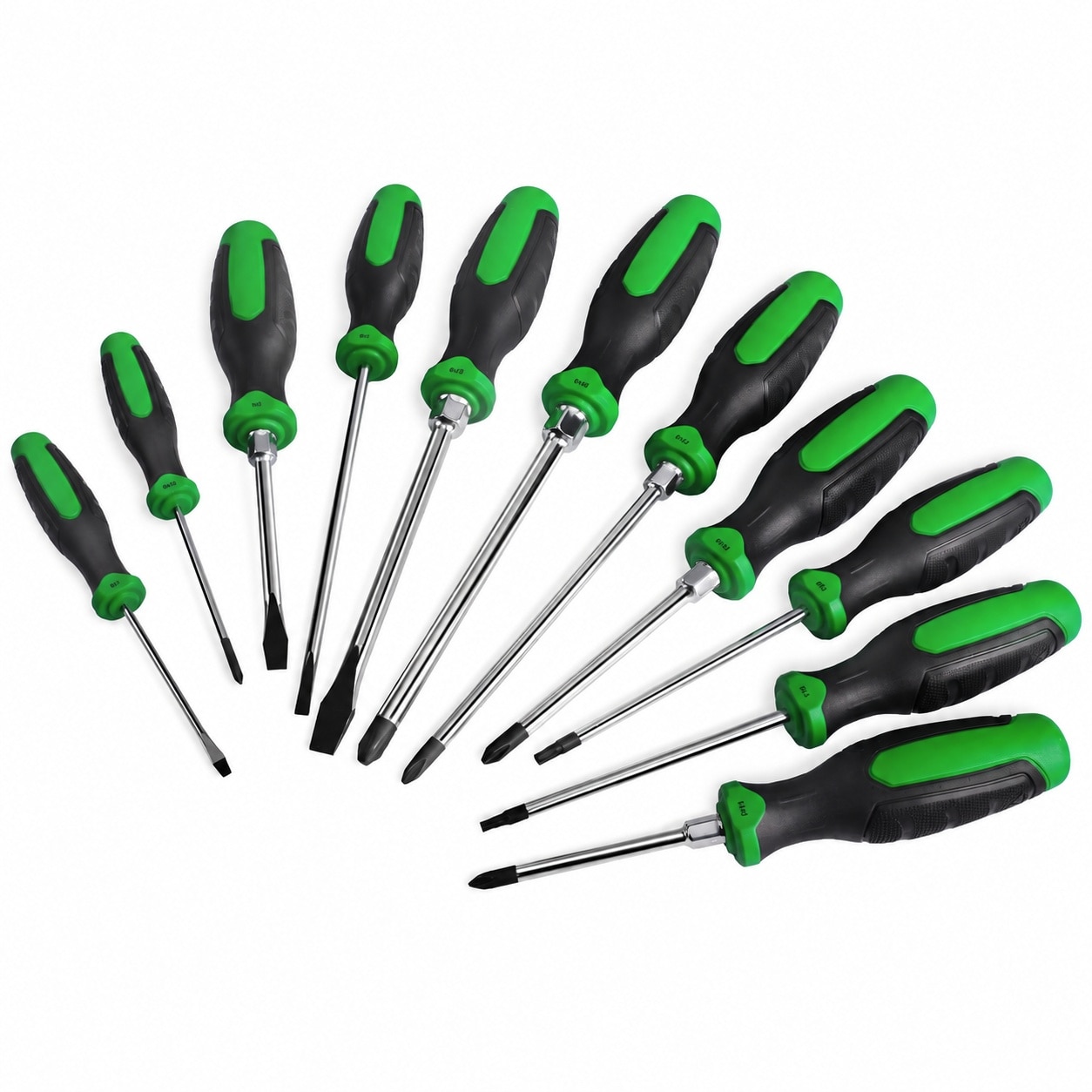 KHKFY 11 Piece Magnetic Screwdriver Set Includes Slotted Phillip Star Screwdrivers with S2 Steel Shafts and SureGrip Handles #LKH0810B472