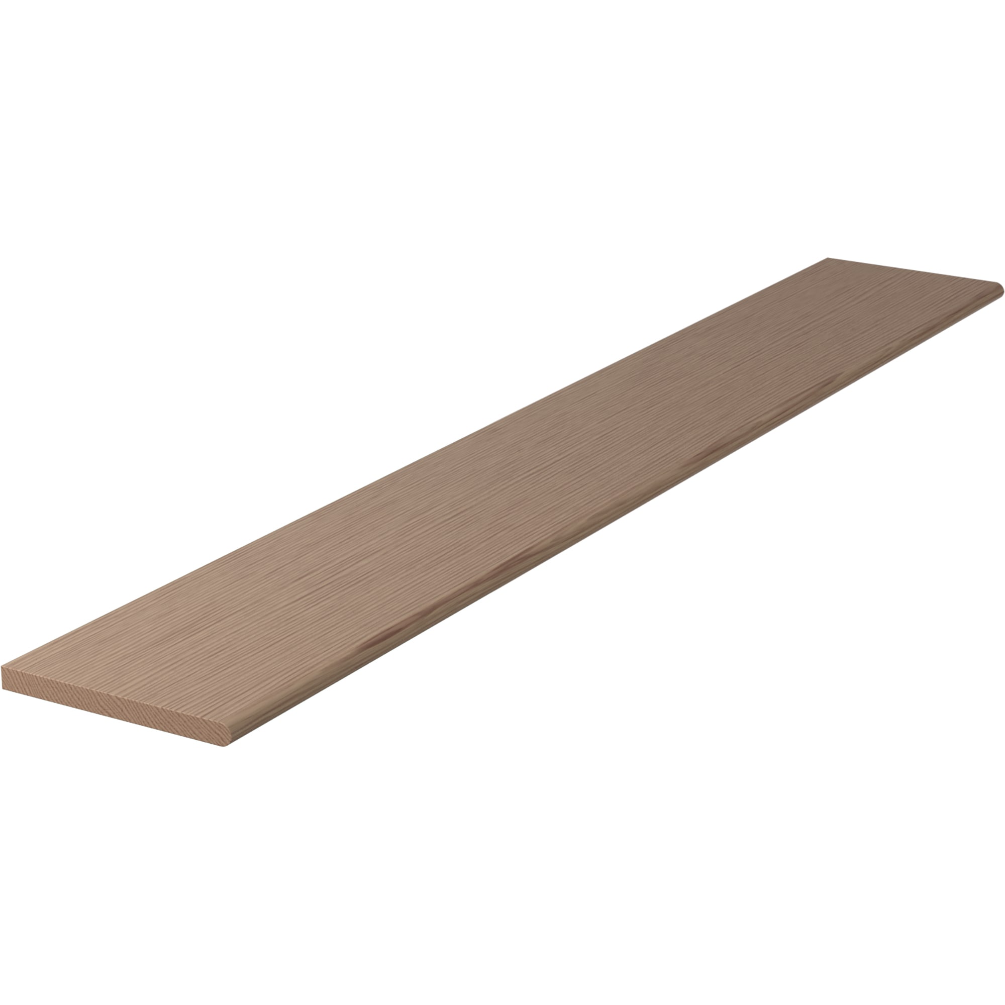 L.J. Smith Stair Systems 807011X72-HK 72-in x 11.5-in x 1-in Brown Hickory No return Bullnose Stair Tread