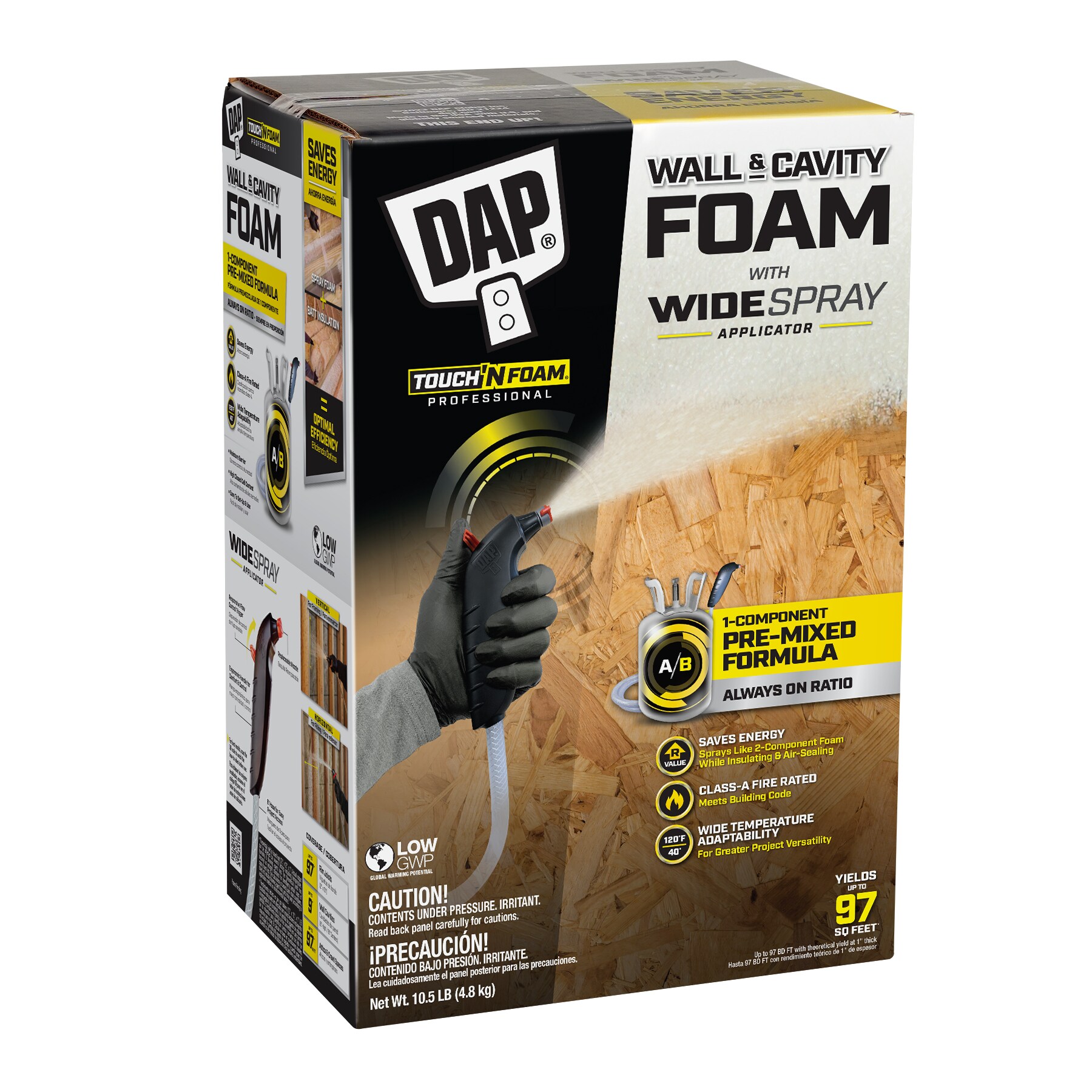 DAP Wall and Cavity 10.5 LB 320-oz. Spray gun Indoor Spray Foam Insulation Canister