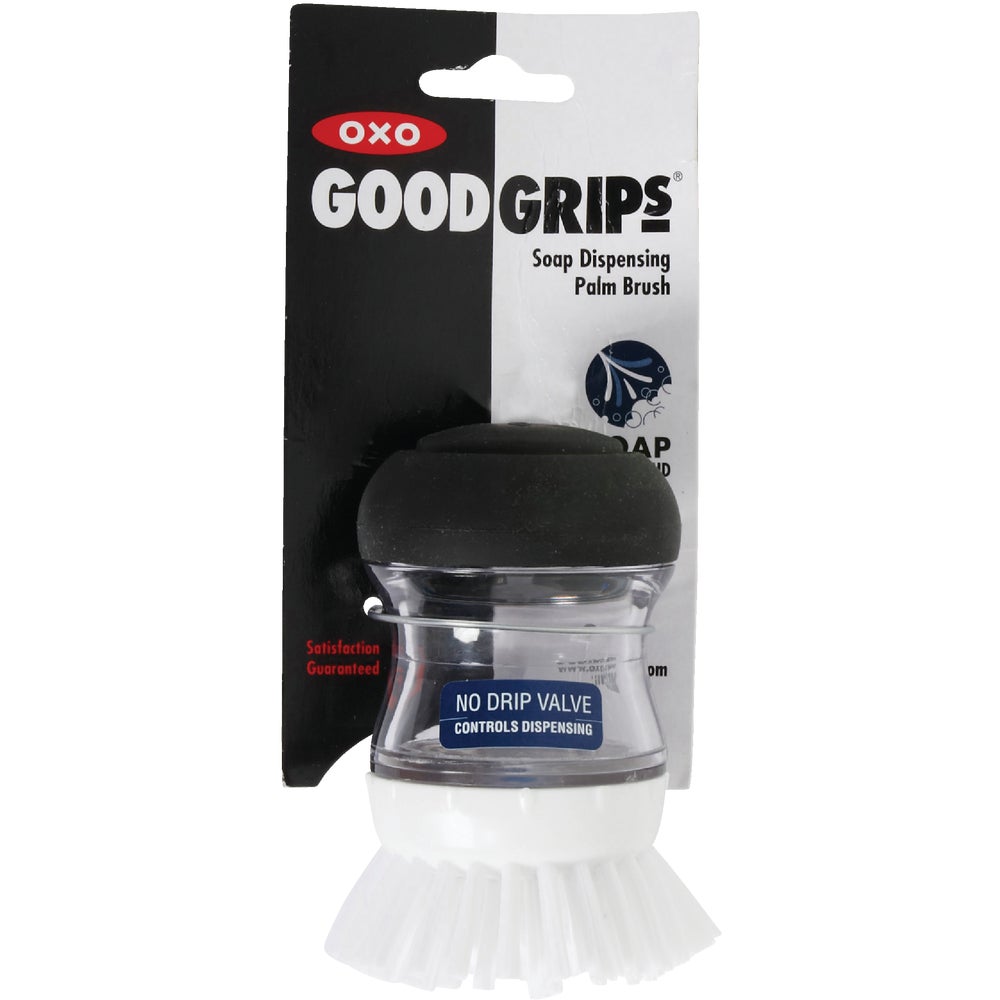 OXO Good Grips Soap Dispensing Palm Brush - Effortless Cleaning in