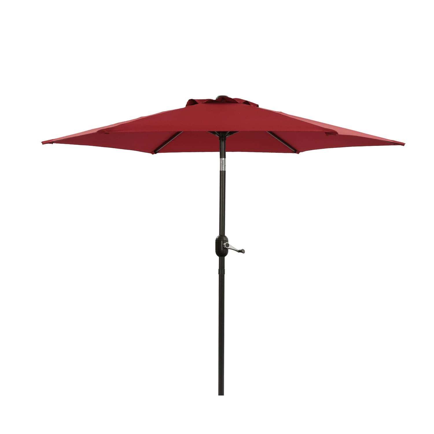 Maocao Hoom SM-C-042RD 7.5-ft Steel Red Market Patio Umbrella