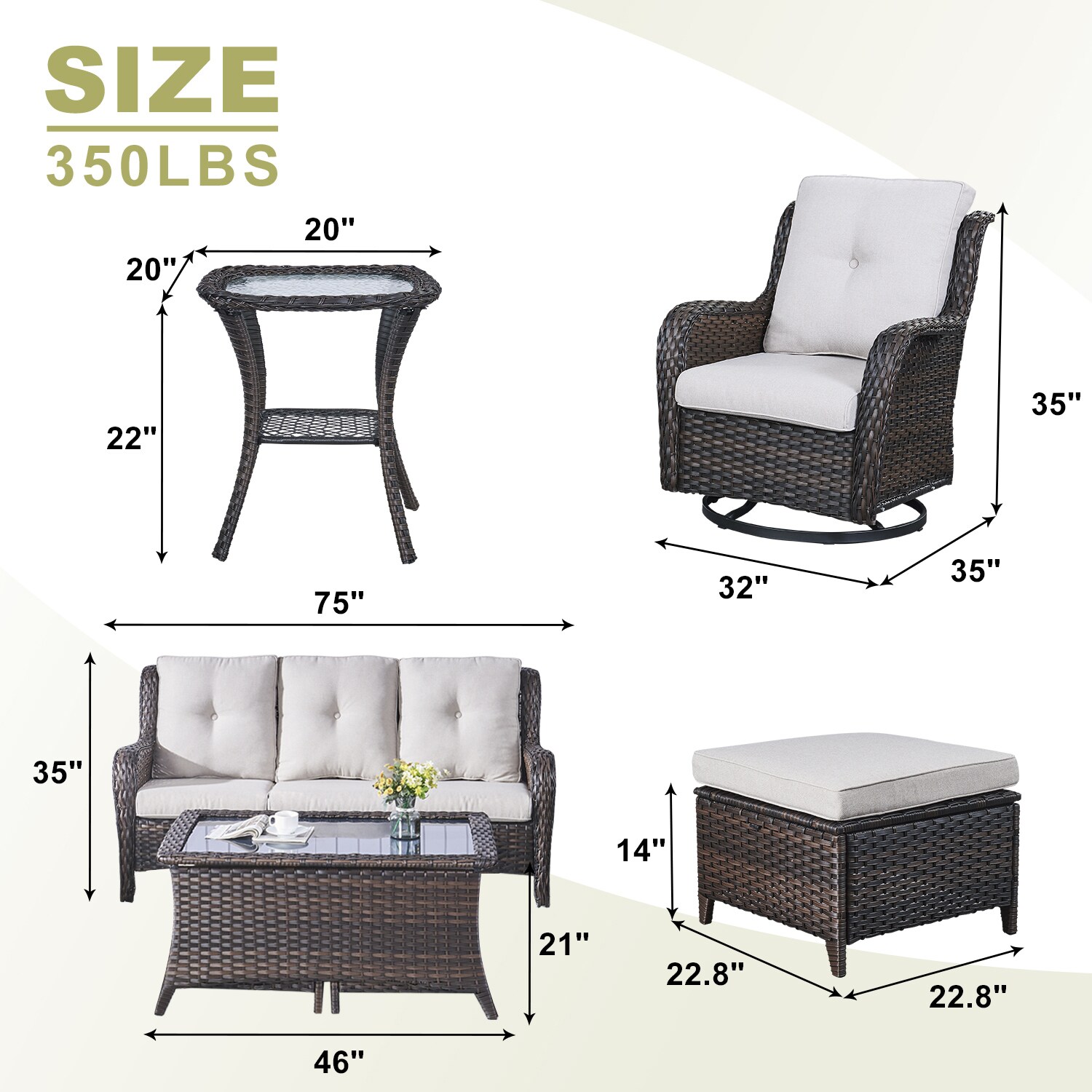 Rilyson FS1318025X2023014-2 Patio-Conversation-Sets - View #4
