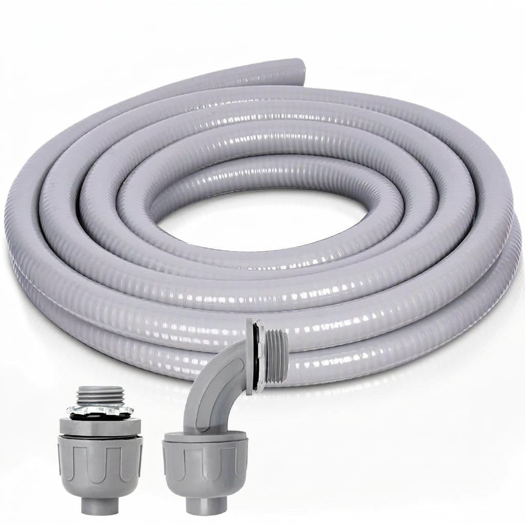 Misopily 1 Inch 5 FT Non Metallic Liquid Tight Conduit Kit with 1 ...