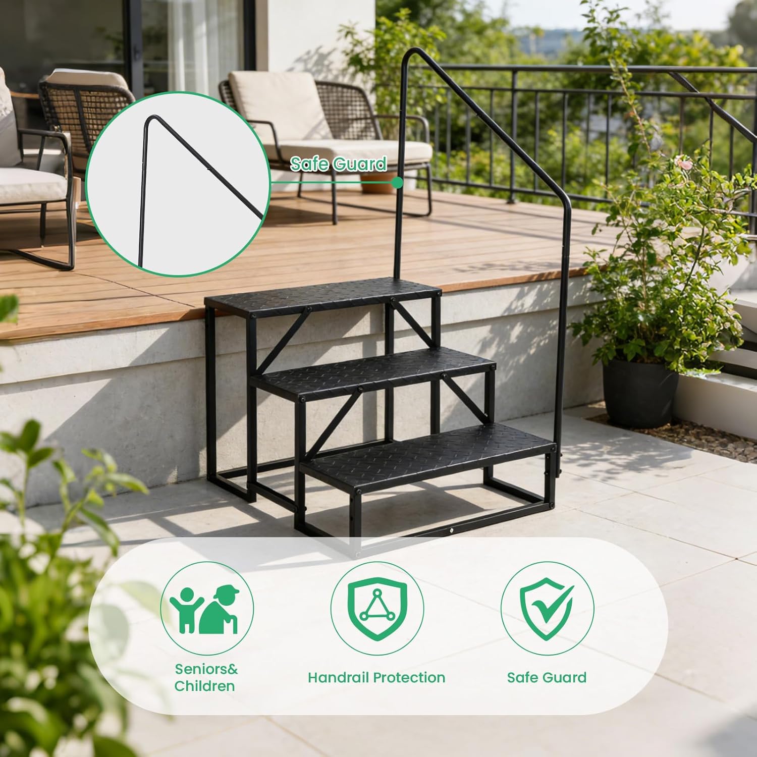 GAOMON LSPPJOK-DG3EJ5Y9QS Above-Ground-Pool-Lad-Steps - View #5
