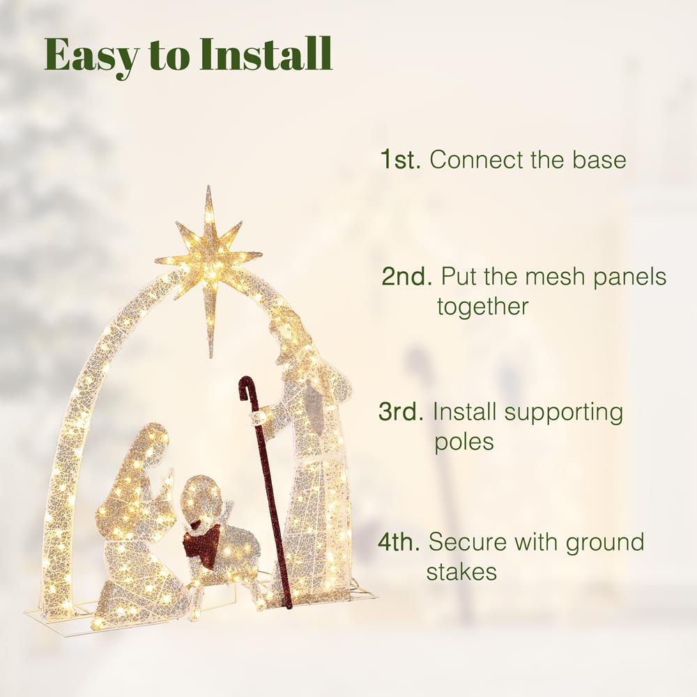 LuxenHome WHHD2076 Outdoor-Christmas-Decor - View #7