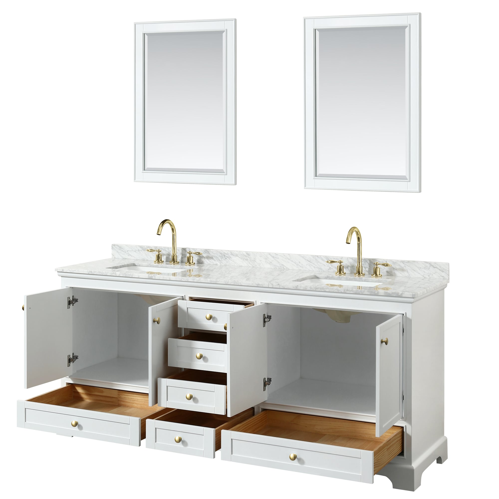 Wyndham Collection WCS202080DWGCMUNSM24 Bath-Vanity-Combo - View #2