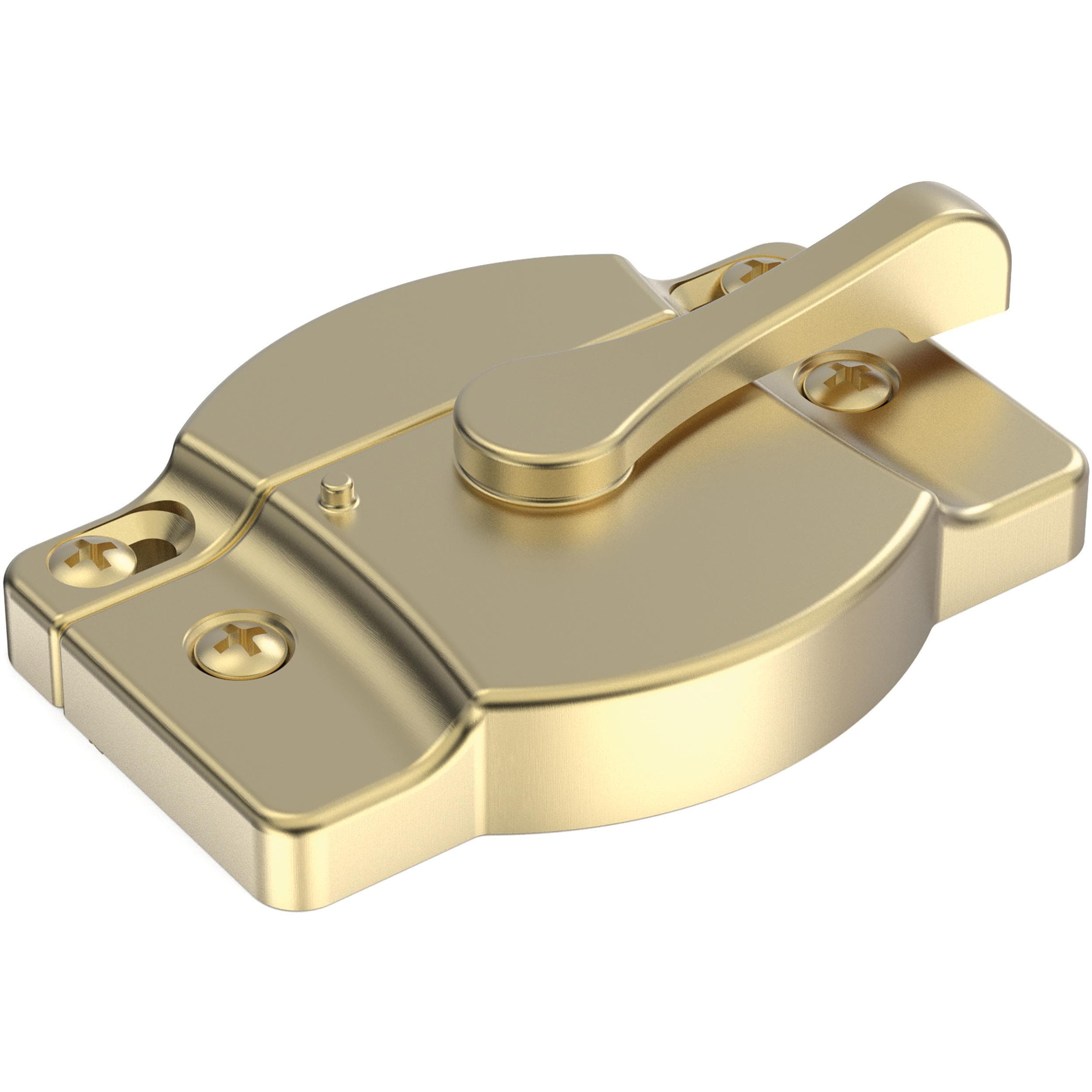 Franklin Brass 2-1/5-in Gold Zinc Sliding Window Sash Lock #HHWSL-BRG-D
