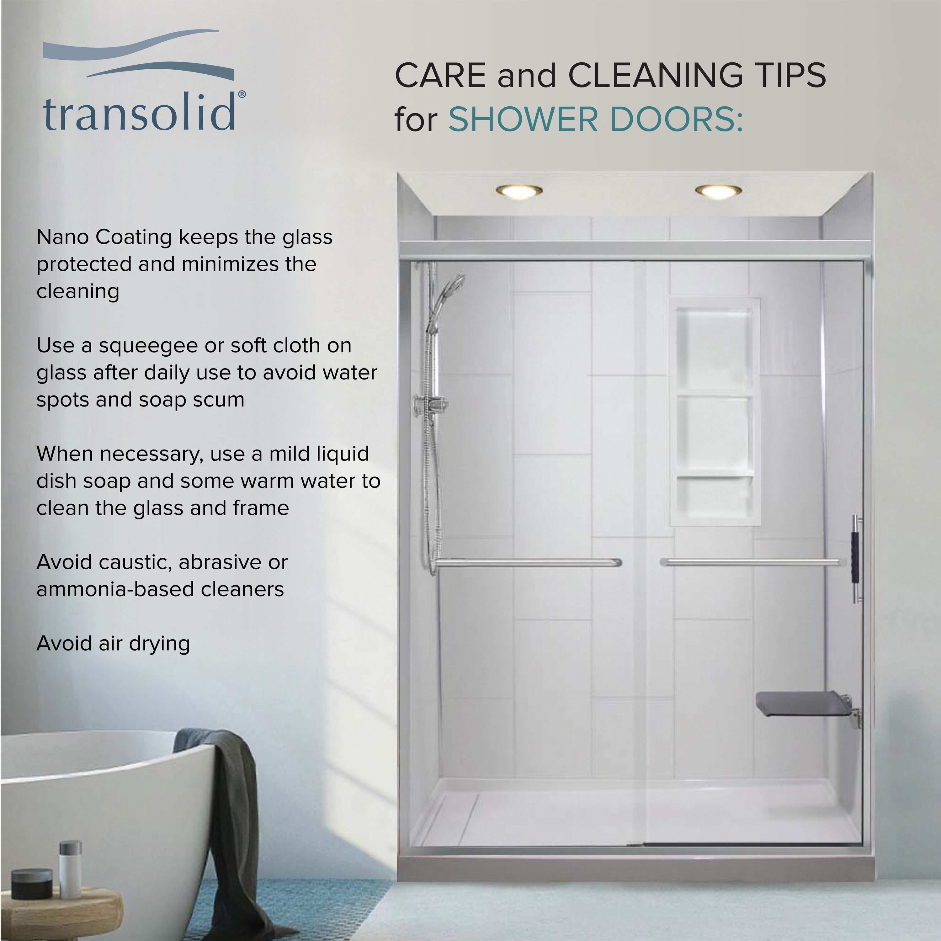 Transolid EHTB475297610C-BK-MB Shower-Doors - View #7