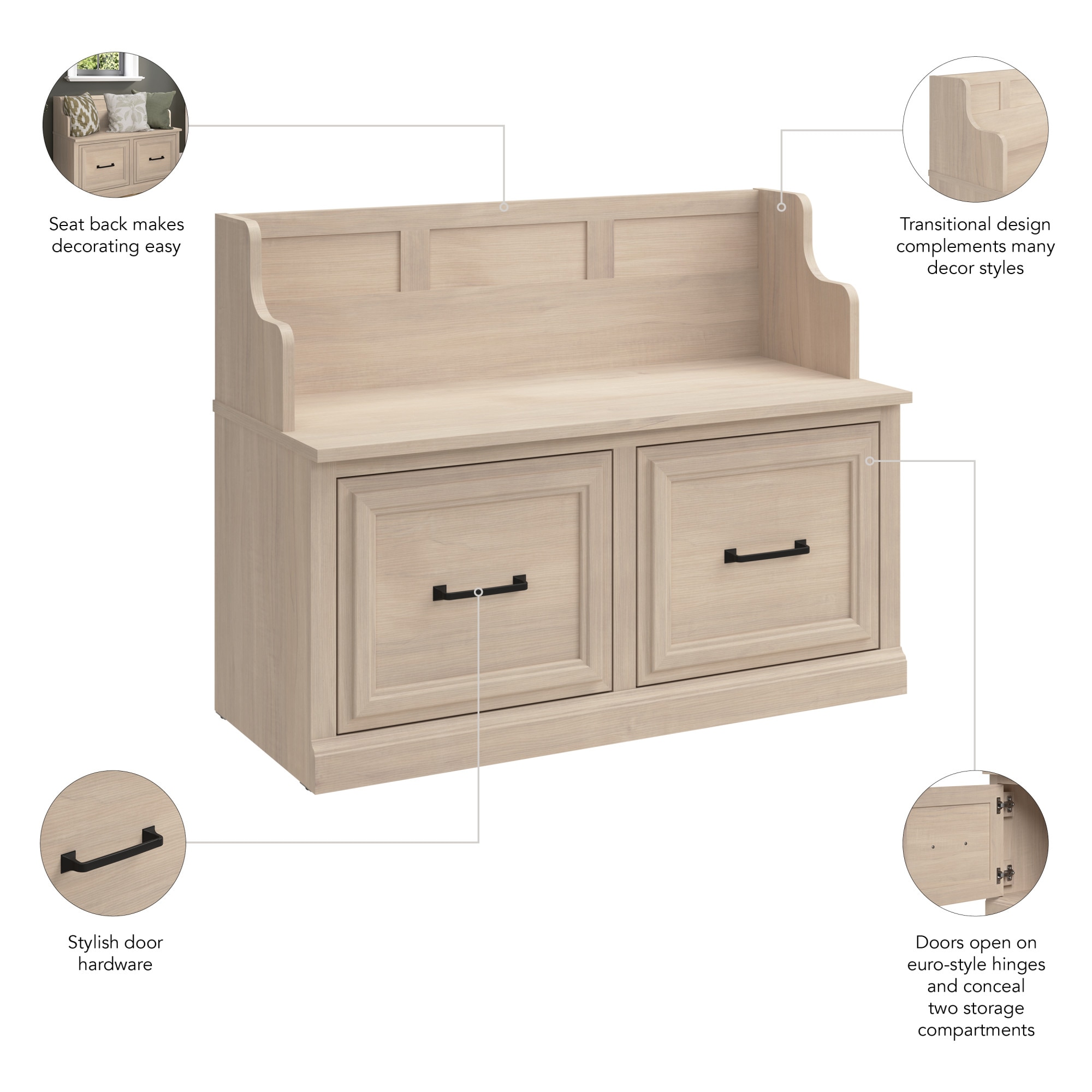 Bush Furniture WDL005WM Storage-Trunks - View #7