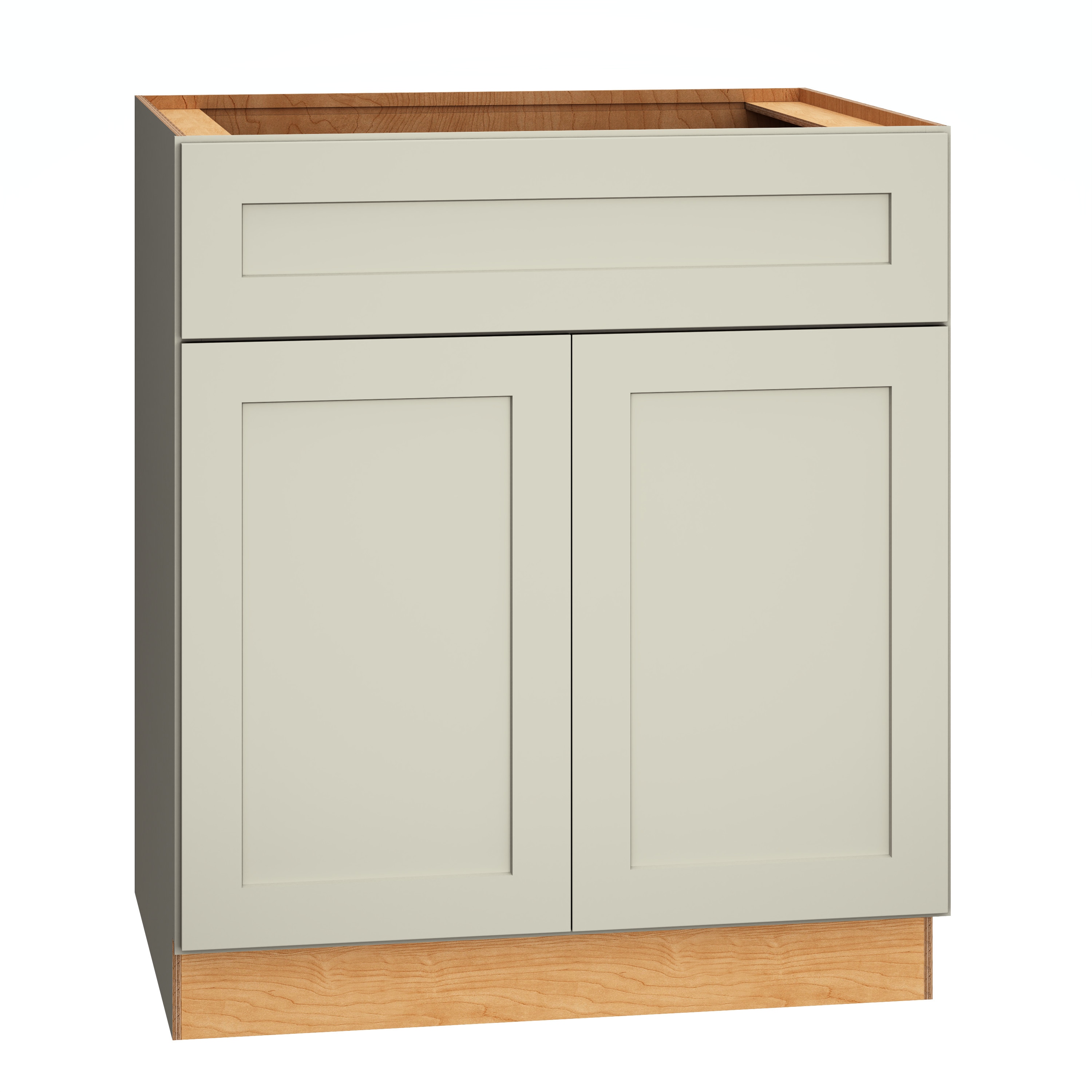 Diamond Express 61D-B30 Jamestown 30-in W x 34.5-in H x 24-in D Icy Avalanche Base Fully assembled Plywood Cabinet (Recessed Panel Shaker)