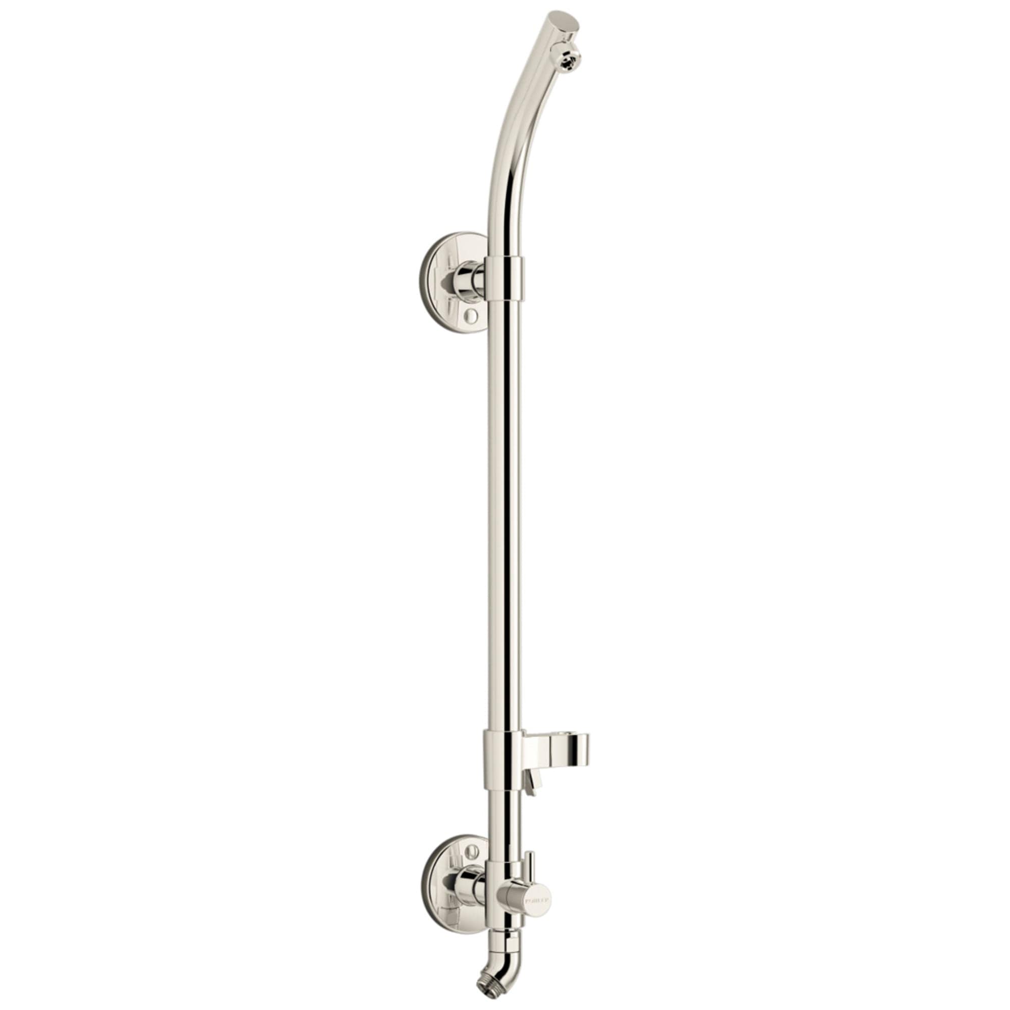 KOHLER 45906-SN HydroRail-S Vibrant Polished Nickel 18-in Universal Shower Slide bar