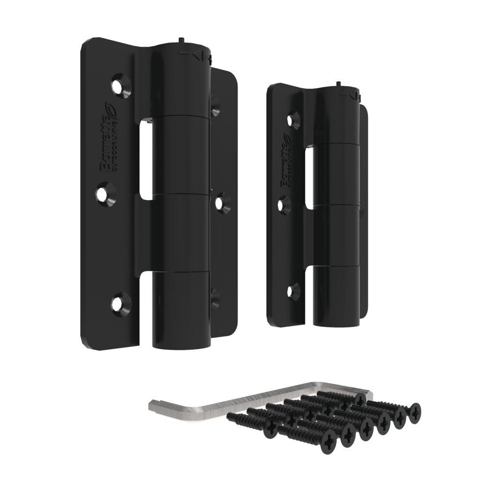 Barrette Outdoor Living Standard 2-Pack 1-1/8-in Black Gate Hinge