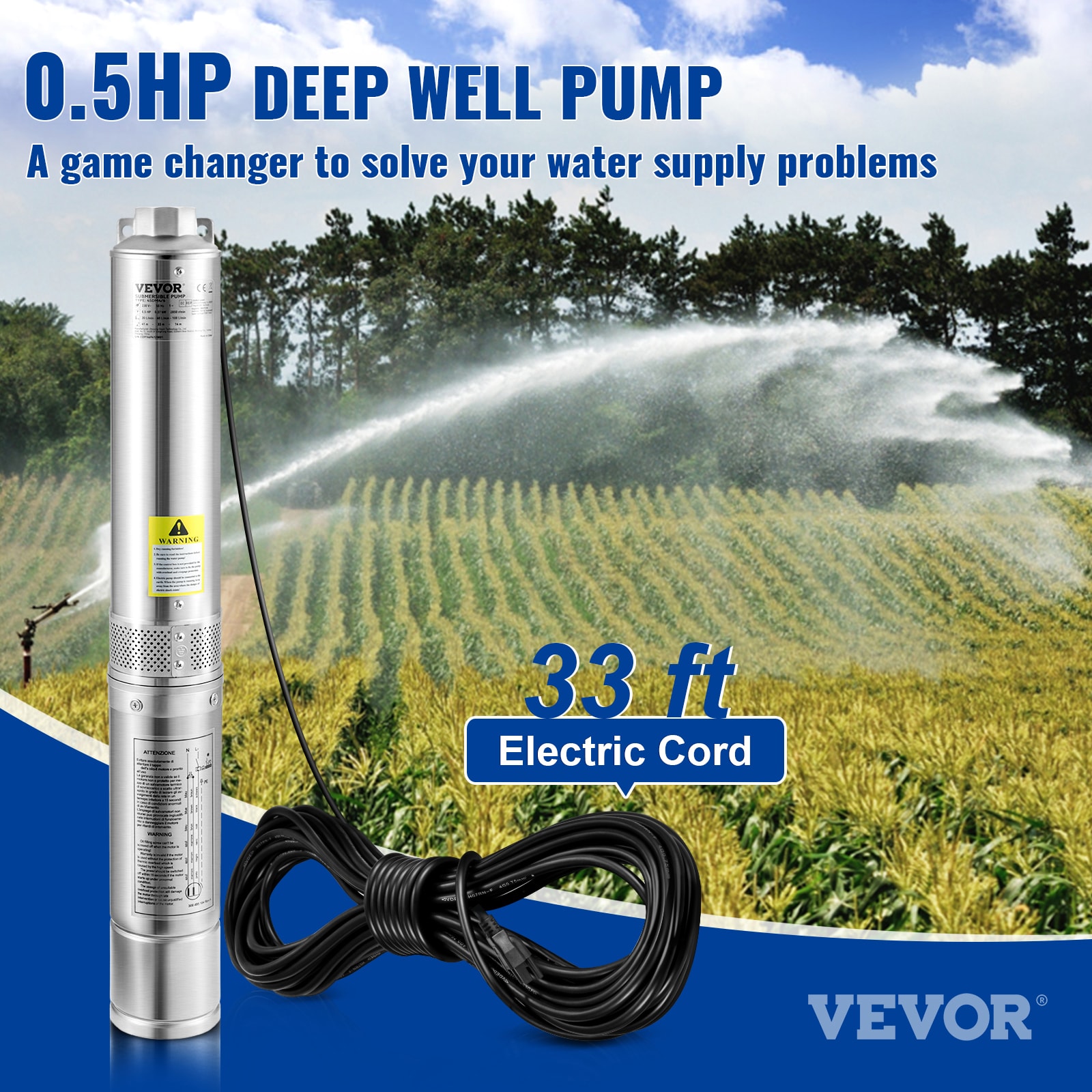 VEVOR SJQSBNZMC05HPPECMV1 pumps - View #3