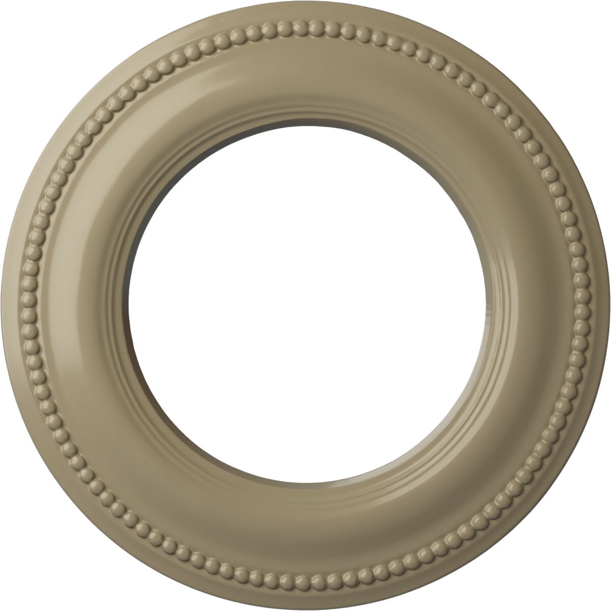 Ekena Millwork CM13BRGDF Bradford Classic 13-in W x 13-in L Painted Gobi Desert Polyurethane Whole Ceiling Medallion