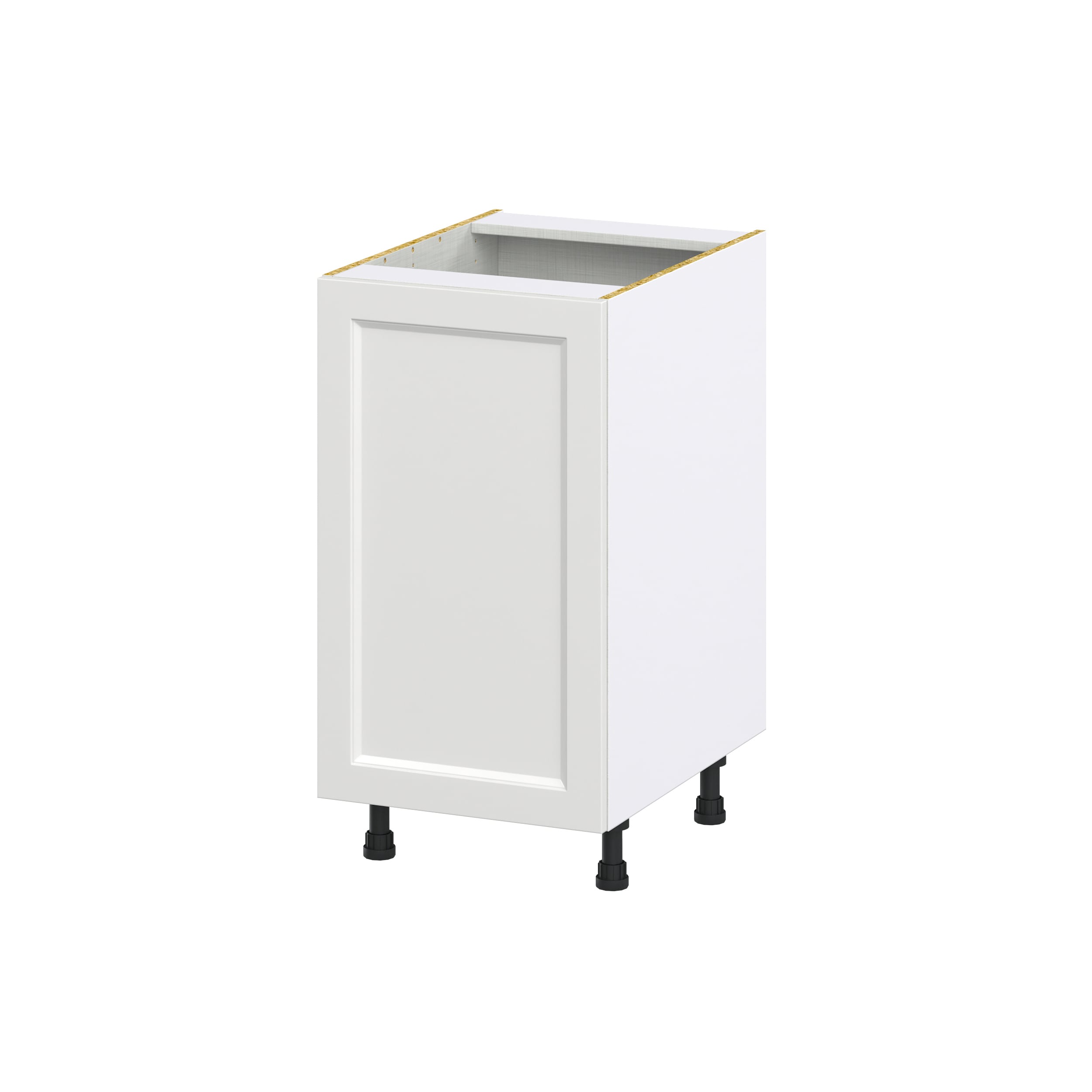 Hugo&Borg DSB18FH(L/R)-RI Riviera 18-in W x 34.5-in H x 24-in D Bright White Base Fully assembled Cabinet (Recessed Panel Shaker)