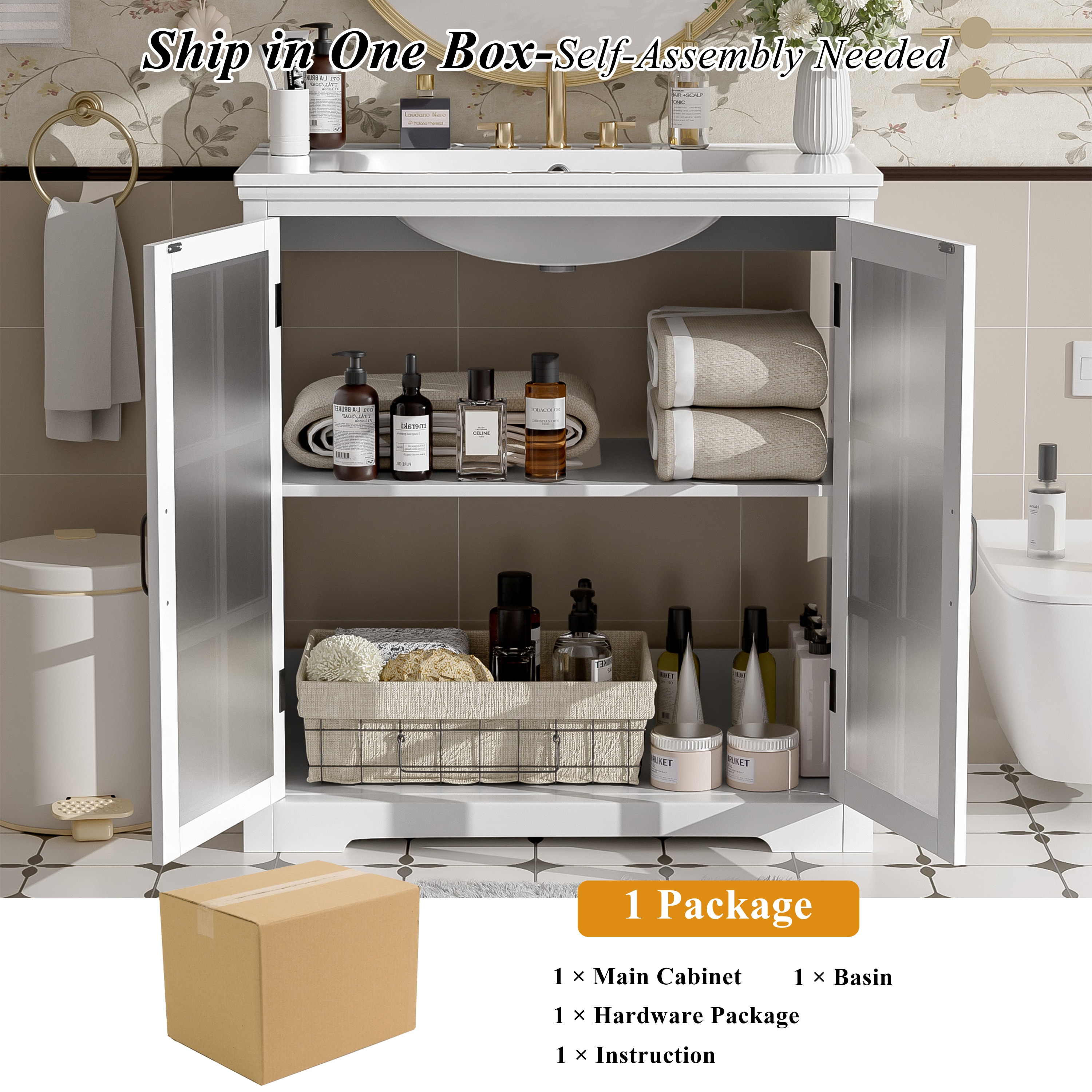 WELLFOR EX-6028B Bath-Vanity-Combo - View #6