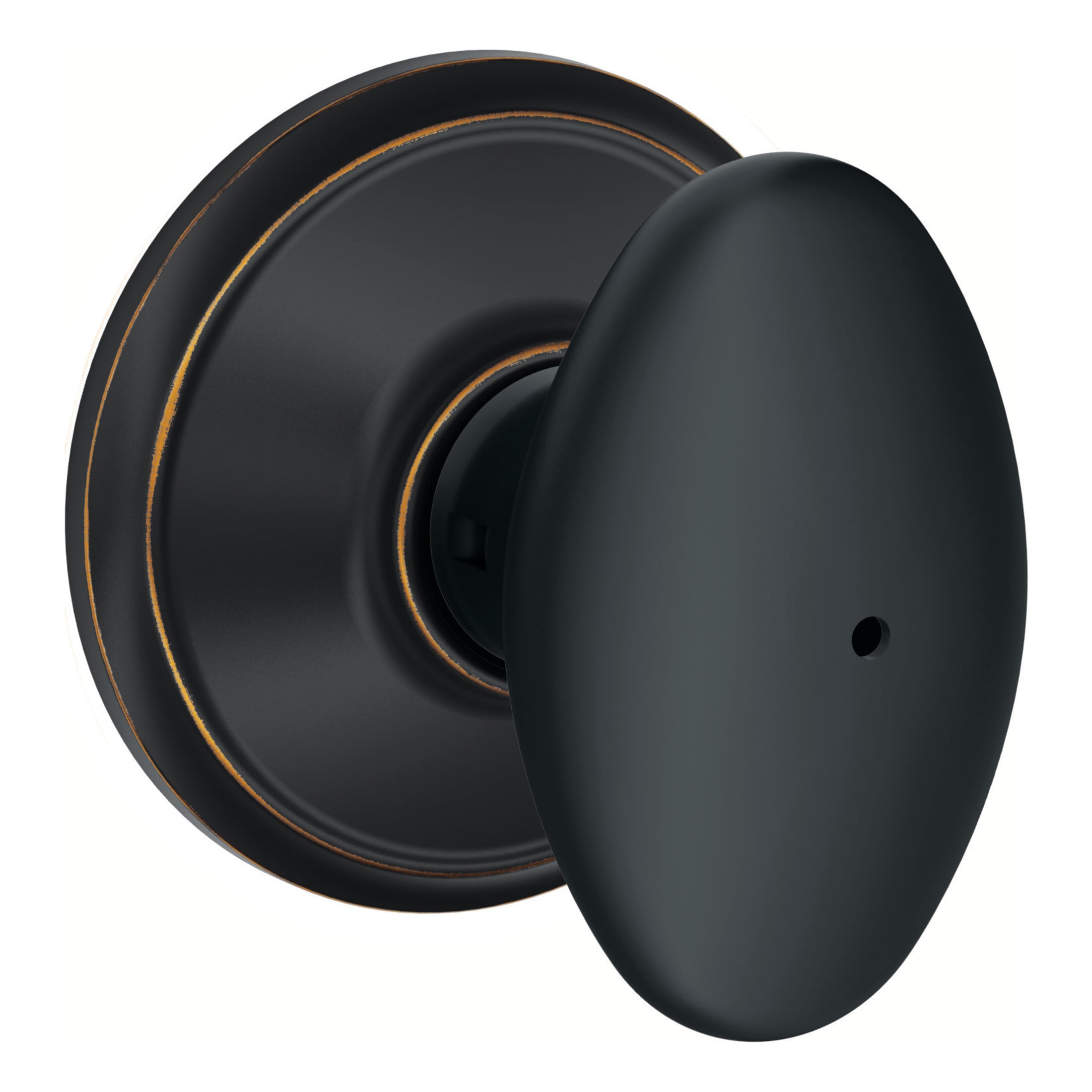 eBuilderDirect Satin Nickel Lock Door Oval Egg Shaped Style Knob