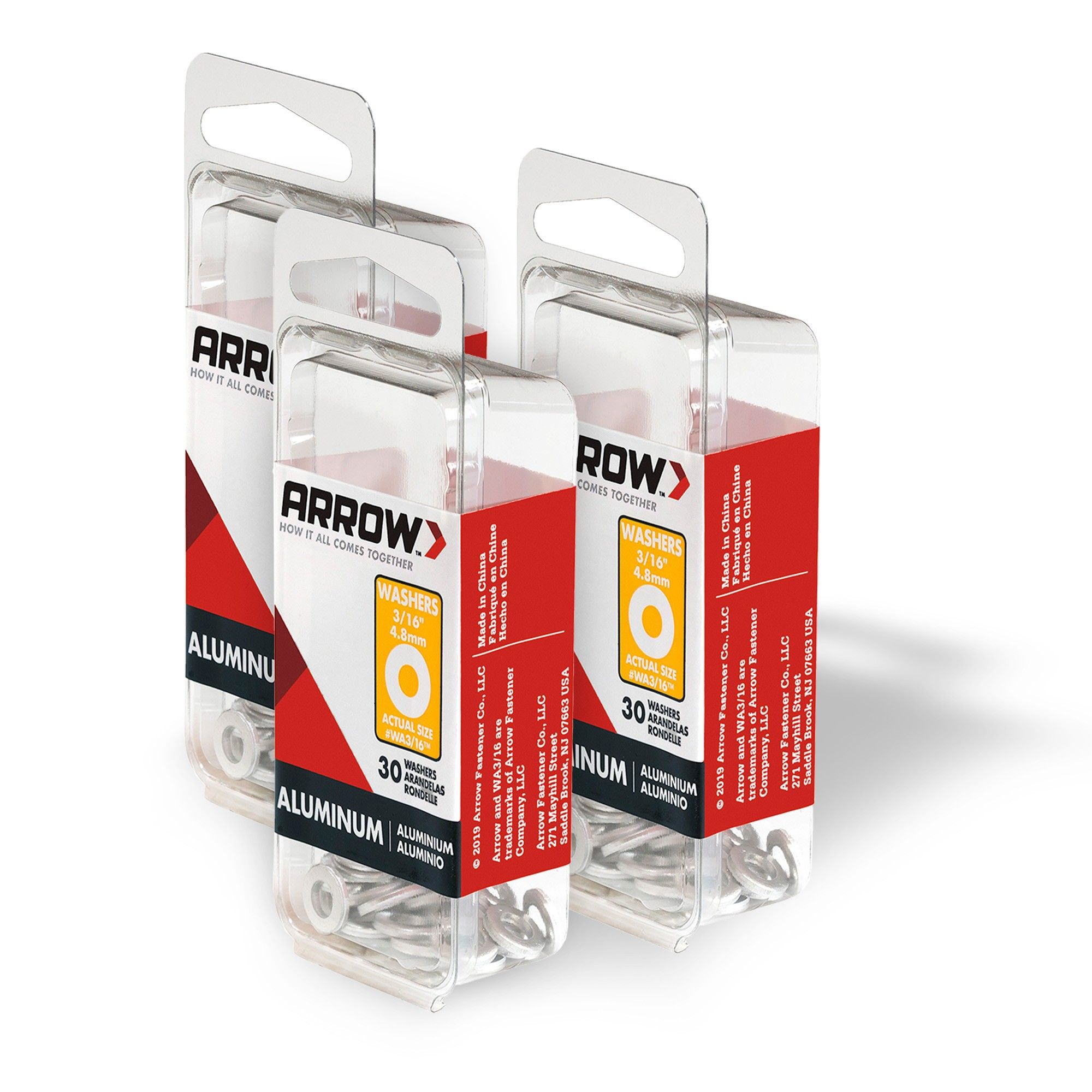 Arrow WA3/16-3PFL 3/16-in Aluminum Standard Flat Washer
