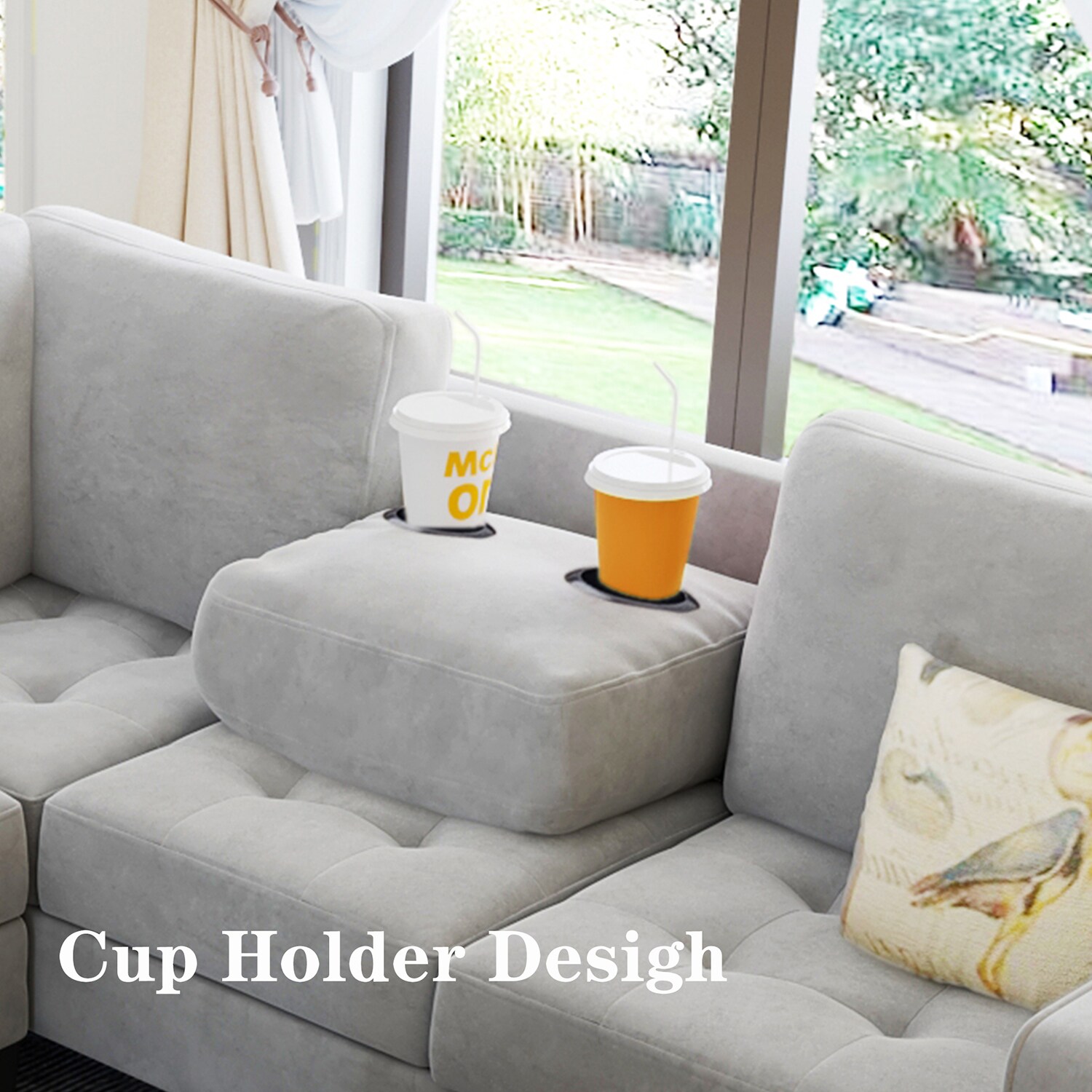 SINOFURN SYA370099GY Sofas-Loveseats - View #4