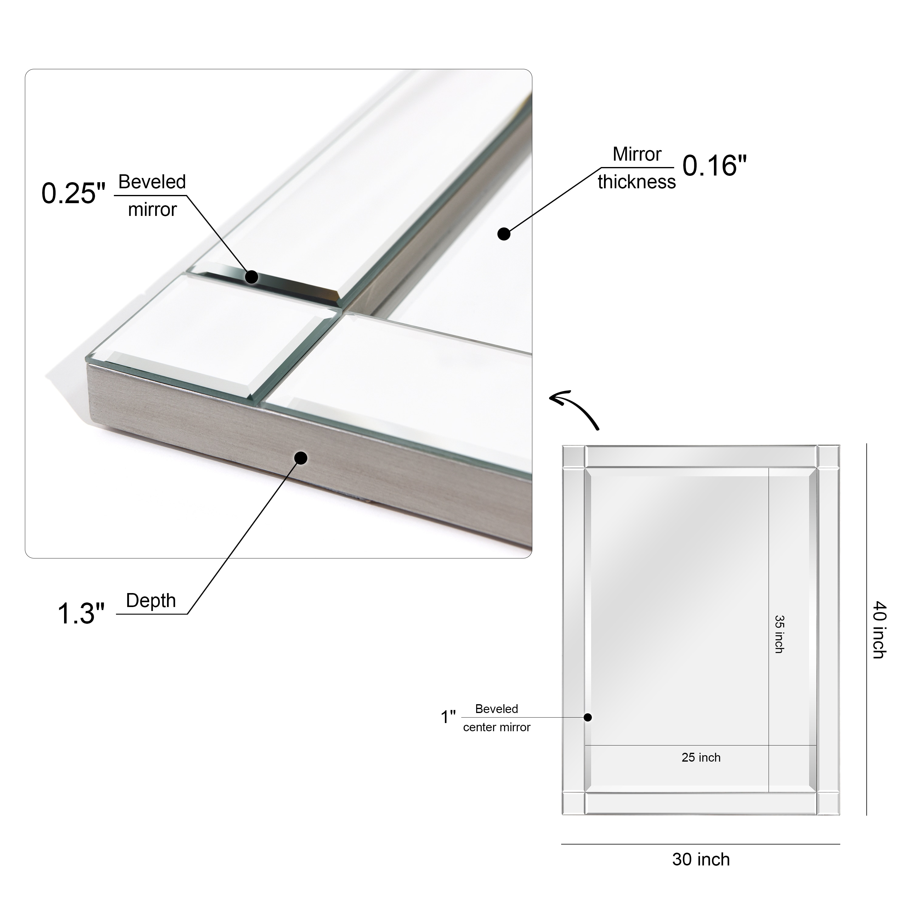 Empire Art Direct MOM-20025C-3040 Decor-Mirrors - View #5