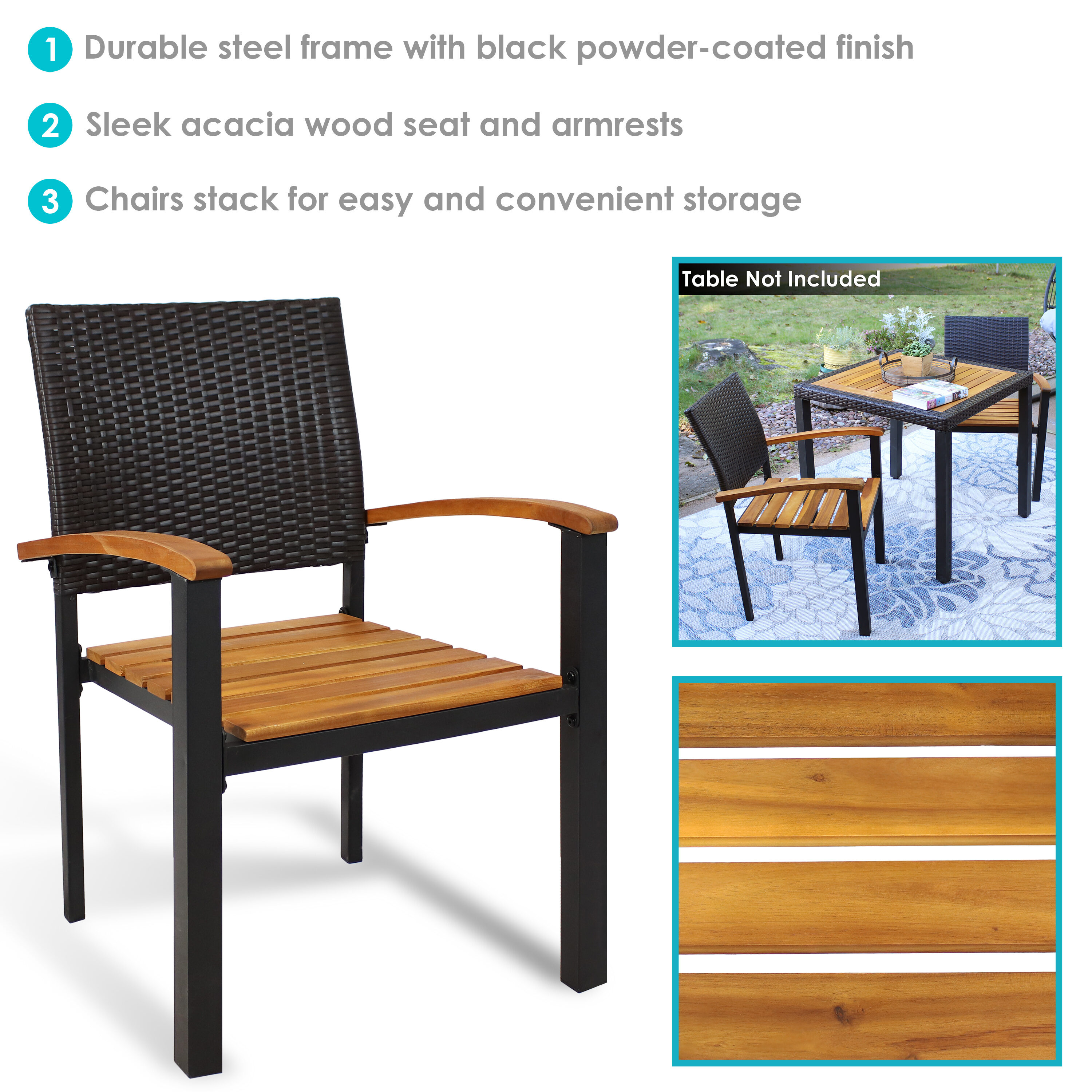 Sunnydaze Decor GF-307 Patio-Chairs - View #2