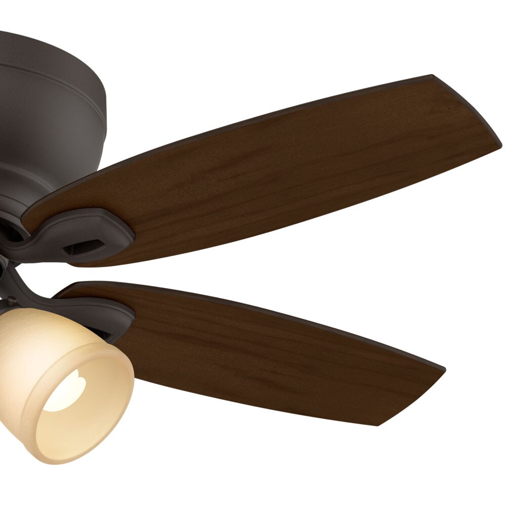 Maiden Bronze 44" Low Profile Ceiling Fan with Lighting