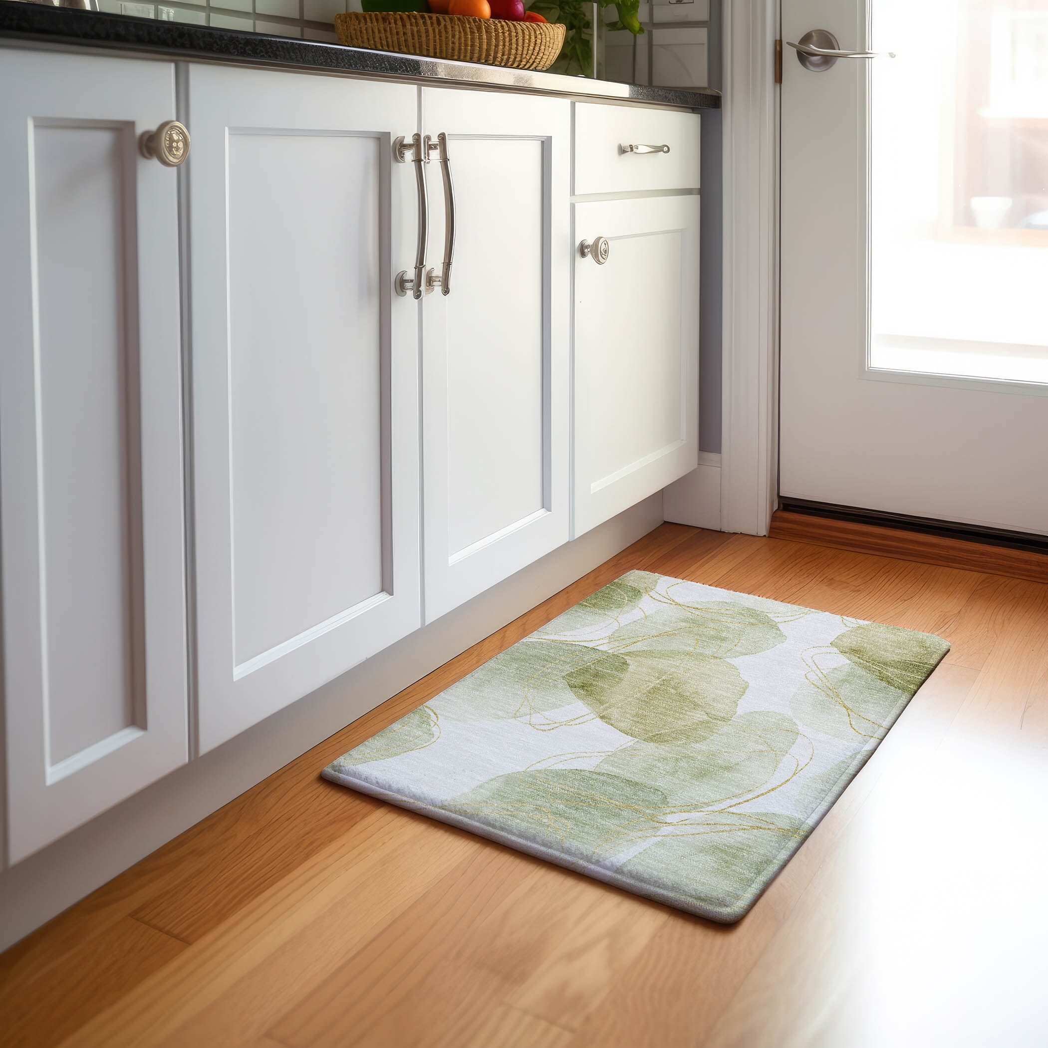 Addison Rugs AMF531FE5X8 Mayfield AMF531FE 5 x 7 (ft) Loomed Polyester Fern Rectangular Indoor Geometric Machine washable Area rug