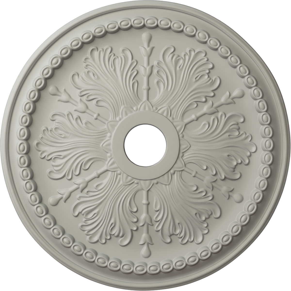 Ekena Millwork CM27WIPCF Winsor 27.5-in W x 27.5-in L Painted Pot Of Cream Polyurethane Whole Ceiling Medallion
