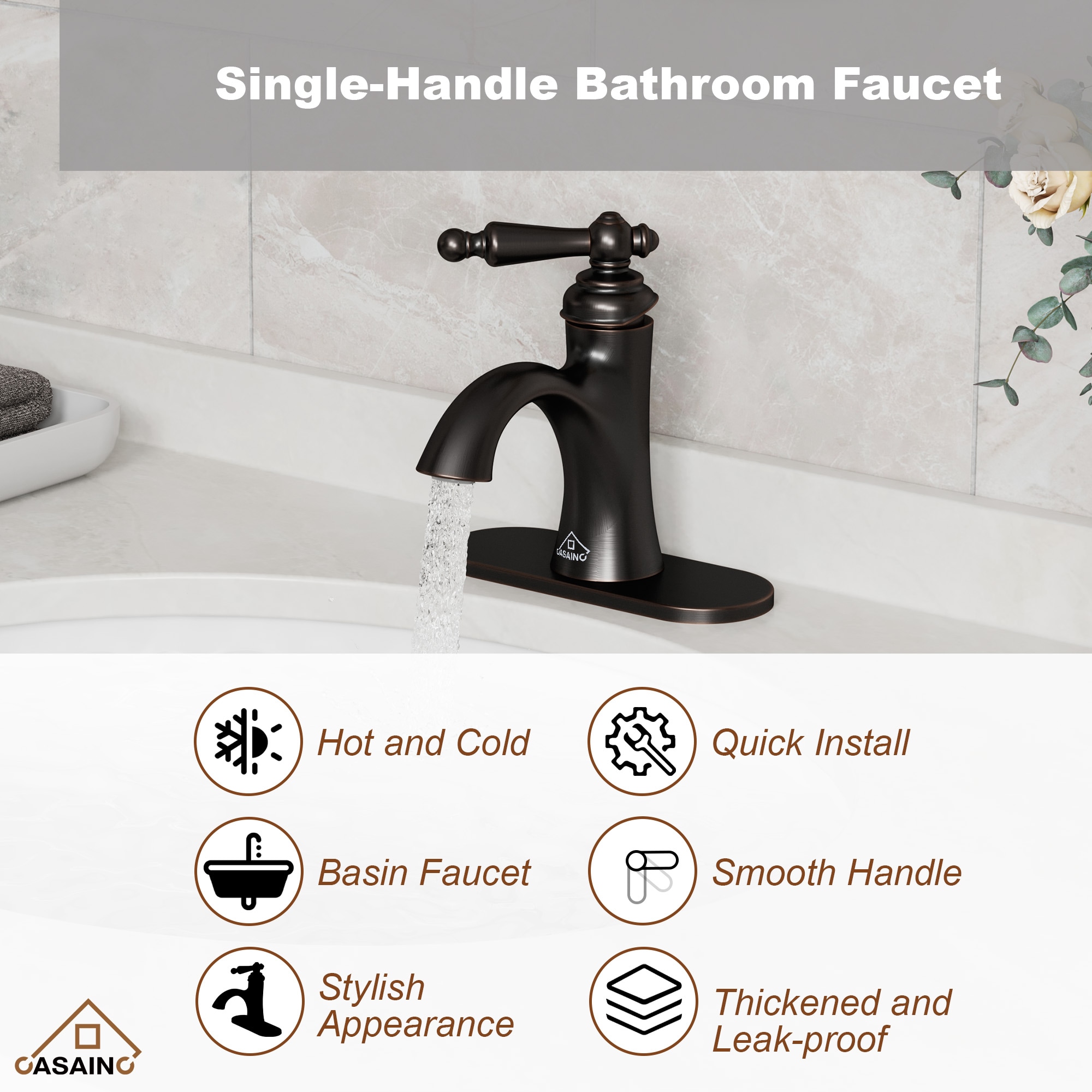CASAINC KCLT0008-ORB Lavatory-Faucets - View #8