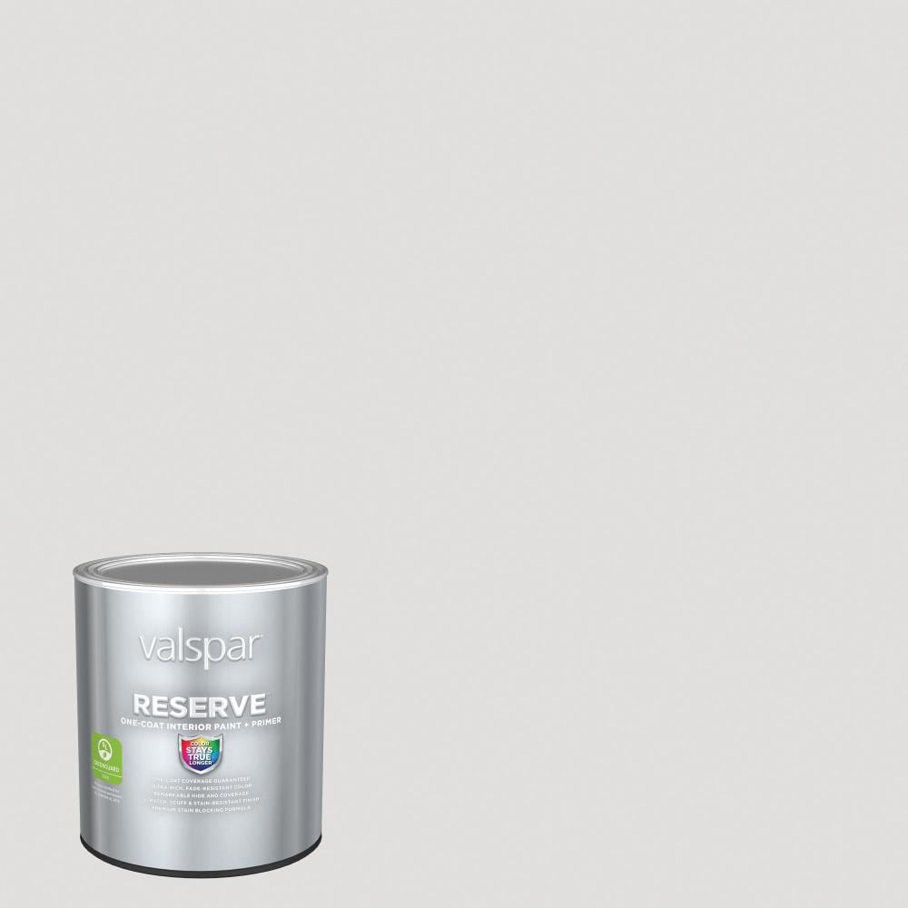 Valspar 7004-19-2916562 Reserve Flat Silver Dust 7004-19 Latex Interior Paint Paint + Primer ( 1-quart )