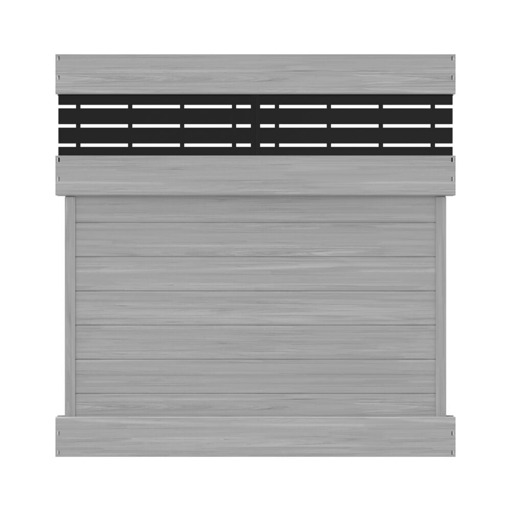 Freedom Newbeck Boardwalk 6-ft H x 6-ft W Coastal Cedar Vinyl Flat-top Fence panel #73056884