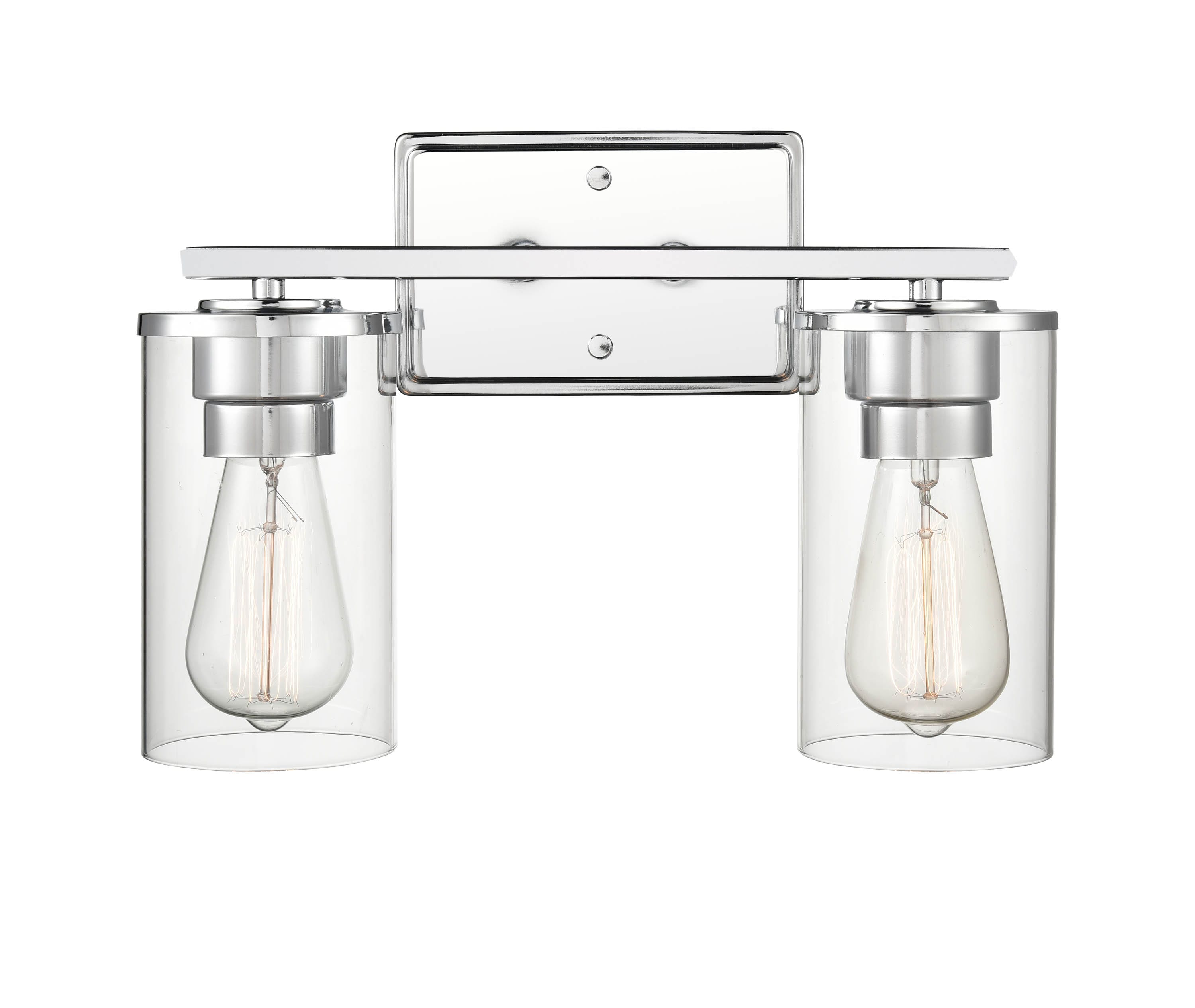 Millennium Lighting 2702-CH 24-in 3 -Light Satin Nickel Traditional Vanity light
