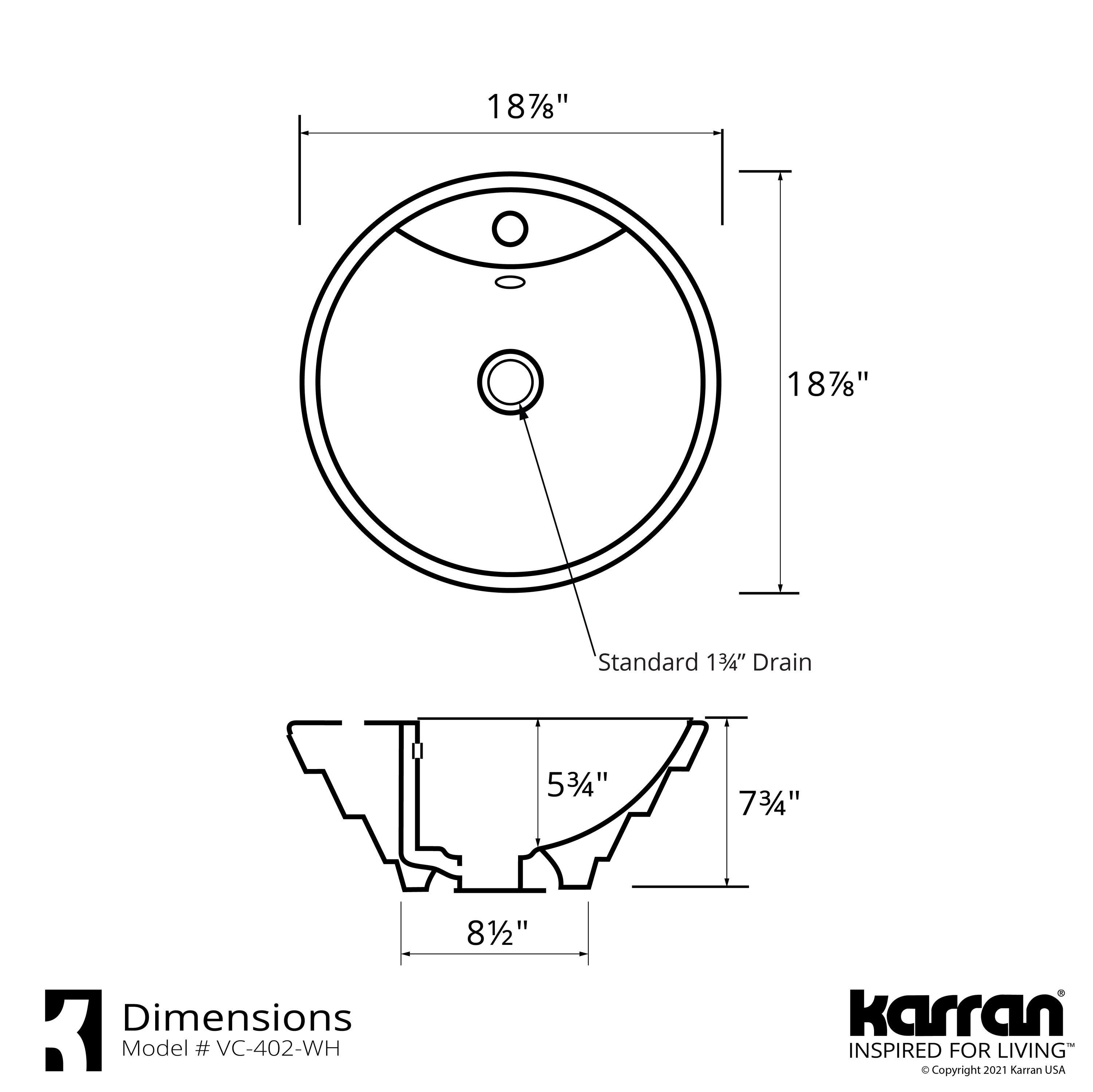 Karran VC-402-WH Bath-Sink - View #4