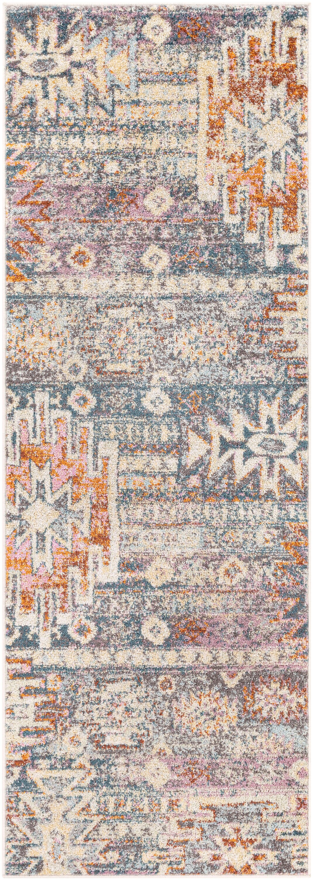 Livabliss NWM2310-2710 New Mexico 3 x 10 (ft) Polypropylene Denim Rectangular Indoor Ikat Vintage Area rug