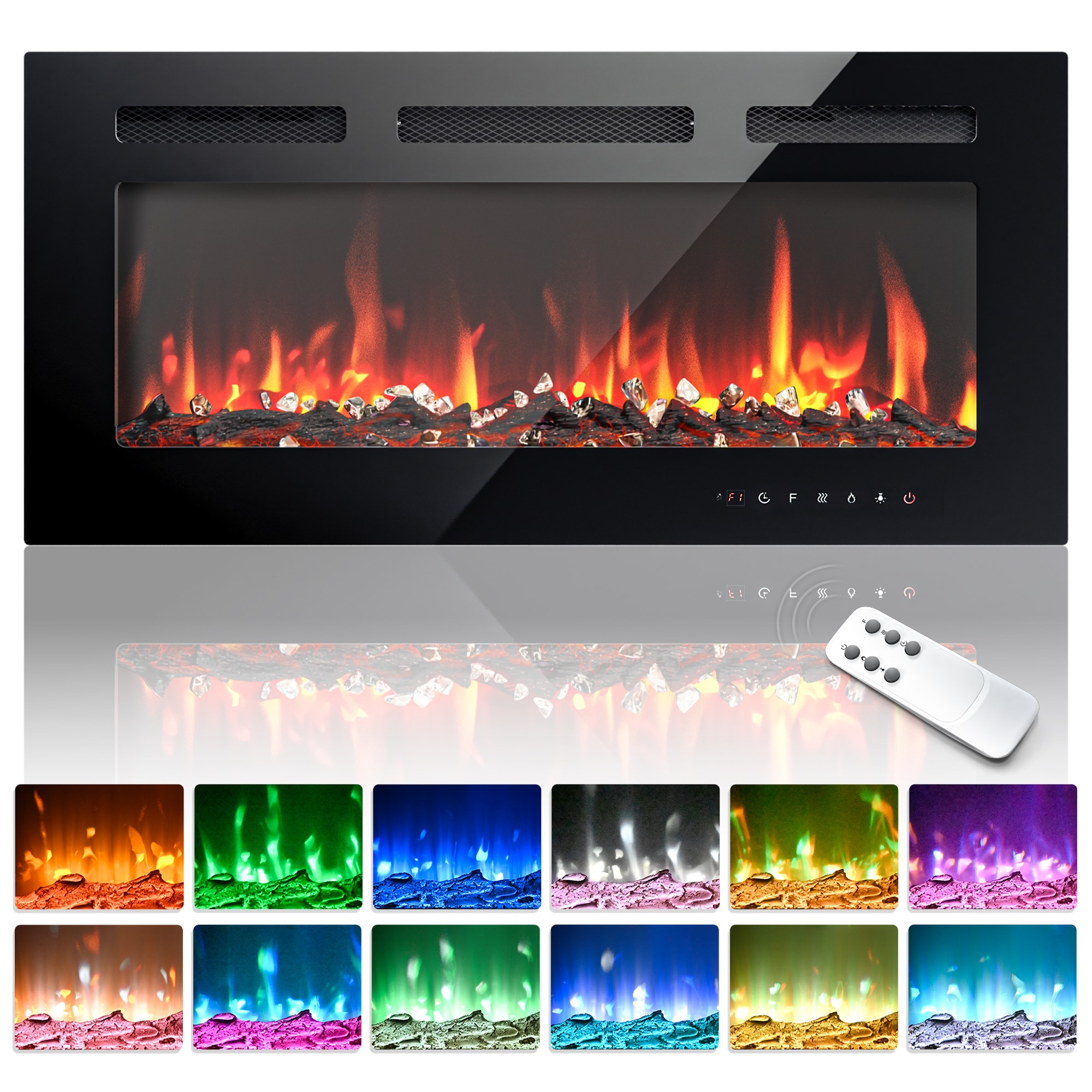 Euhomy EFL-36-E-LWS Electric-Fireplaces - View #2
