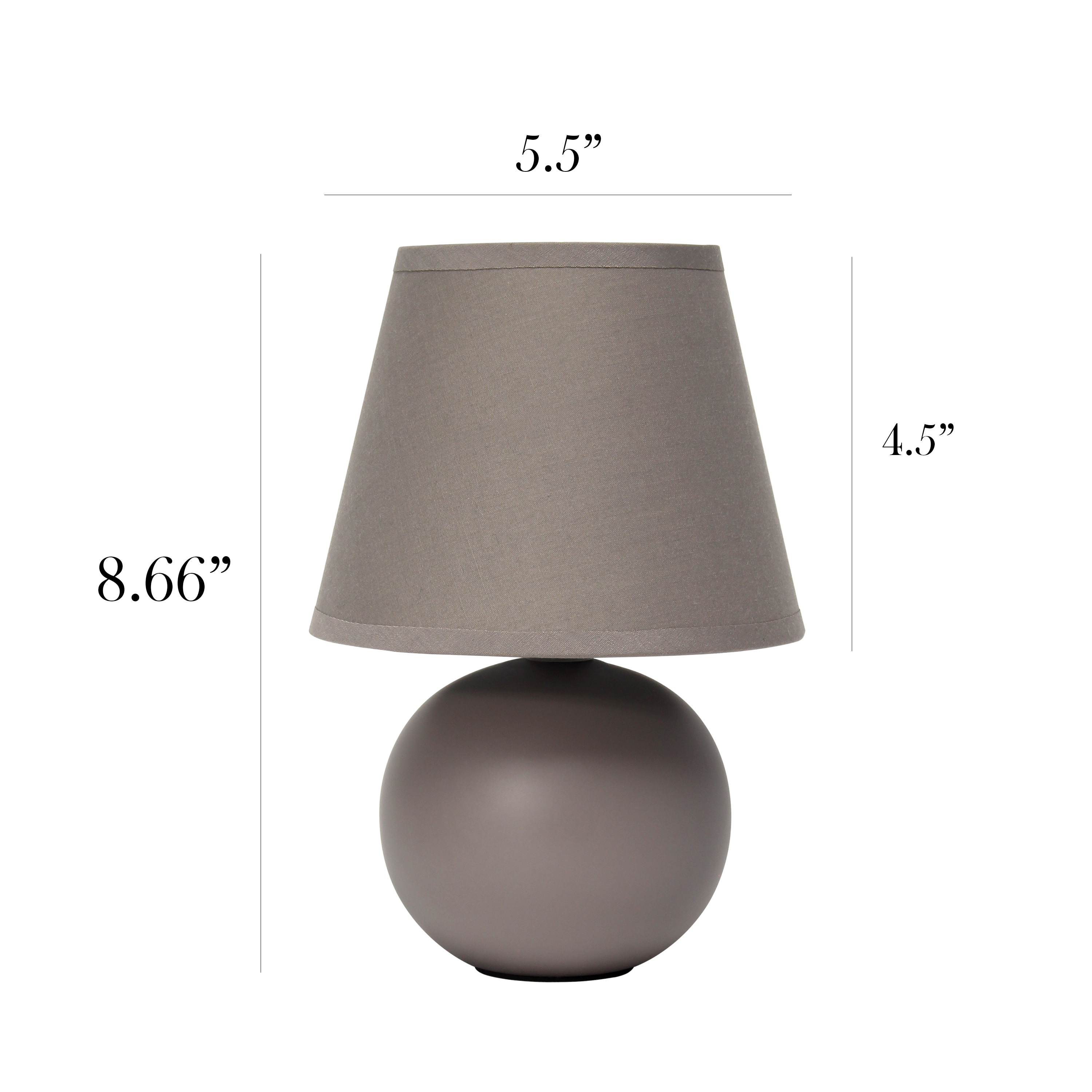 Simple Designs LT2008-GRY-LB Table-Lamps - View #3