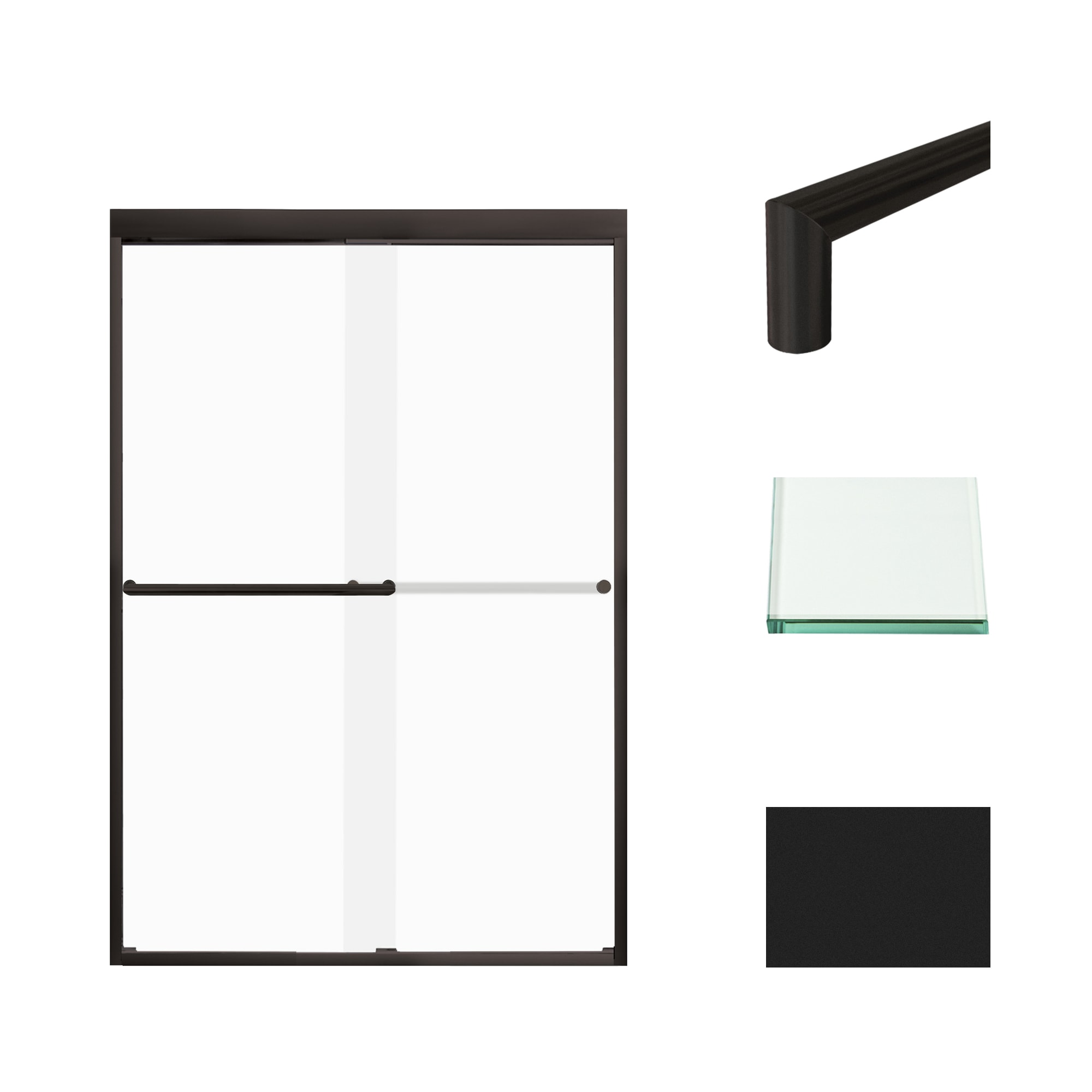 Transolid FBPT487008F-T-MB Shower-Doors - View #2