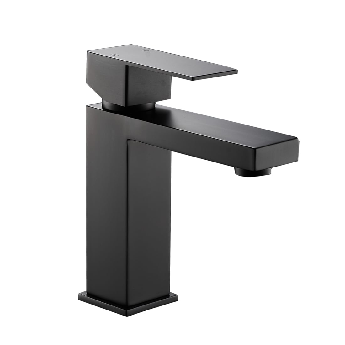 Fapully Matte Black Single Hole 1-Handle Bathroom Sink Faucet in the ...