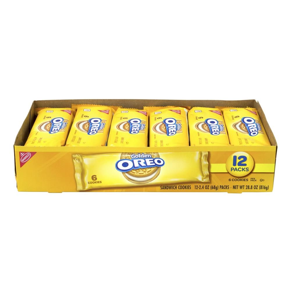 OREO Cookie 2 Piece Clear Favor Boxes with Cardboard Gold Insert Quantity 10
