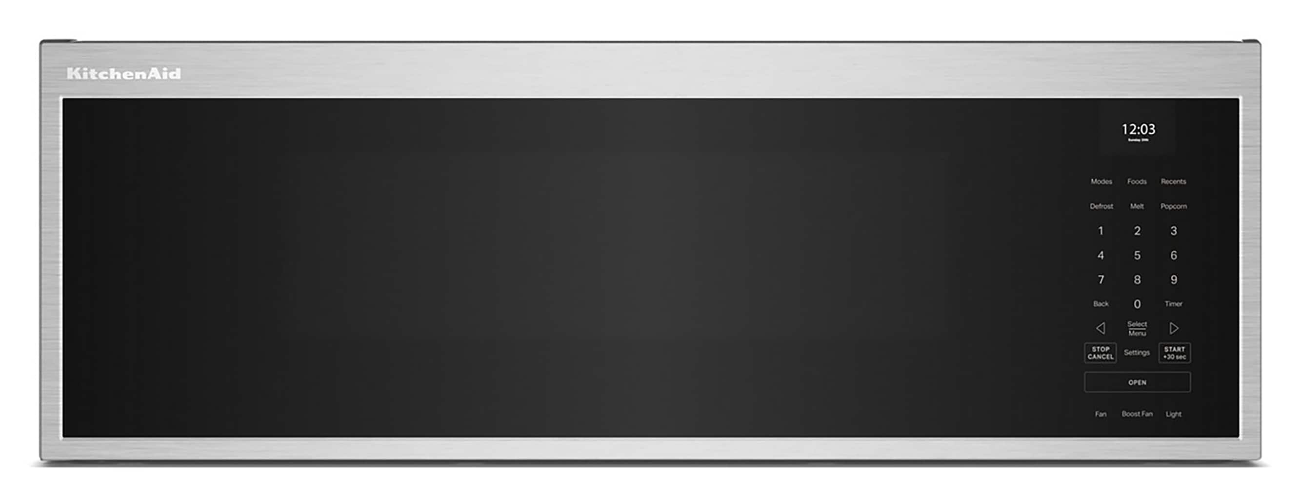 KitchenAid KMML550RPS 1.1-cu ft 29.87-in Over-the-Range Microwave with Sensor Cooking ( Fingerprint Resistant Stainless Steel )