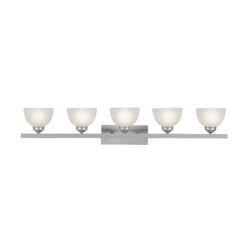 Livex Lighting 4205-91 Somerset 5 -Light Brushed Nickel Modern/contemporary Vanity light