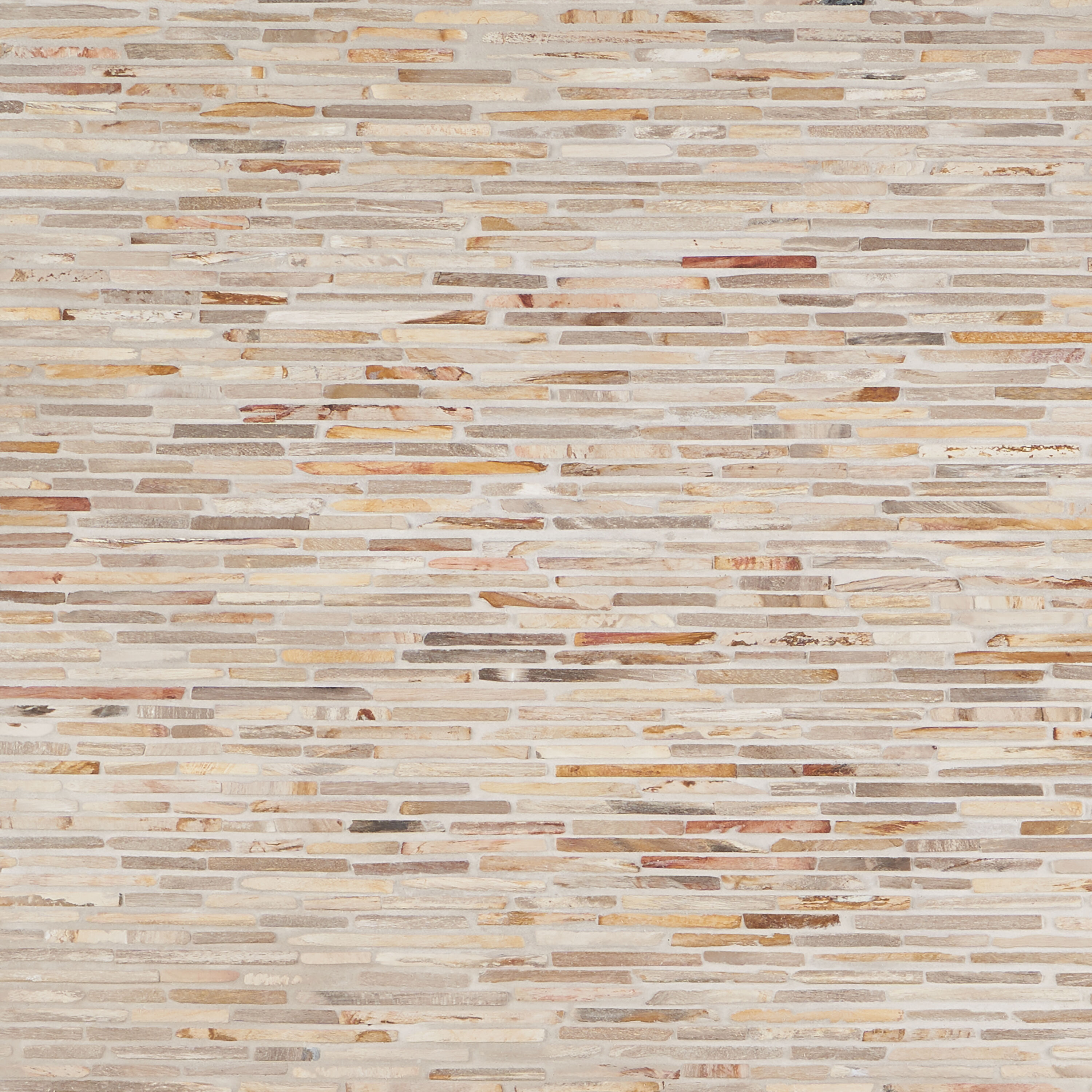 Petra Tumbled Brown Marble Mosaic Tile for Shower and Deck