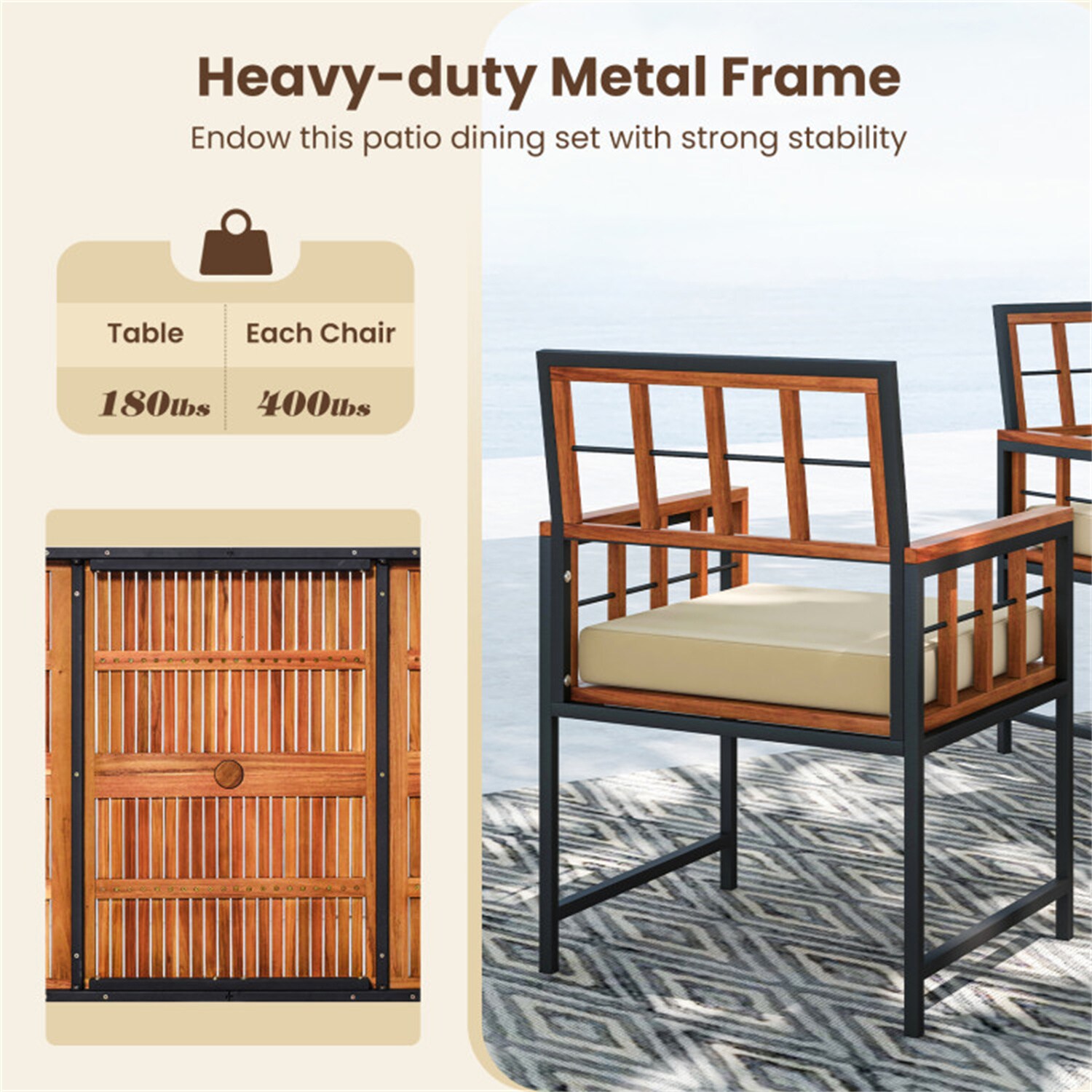 BABOOM BOM-0439GR+-CO Patio-Dining-Sets - View #5