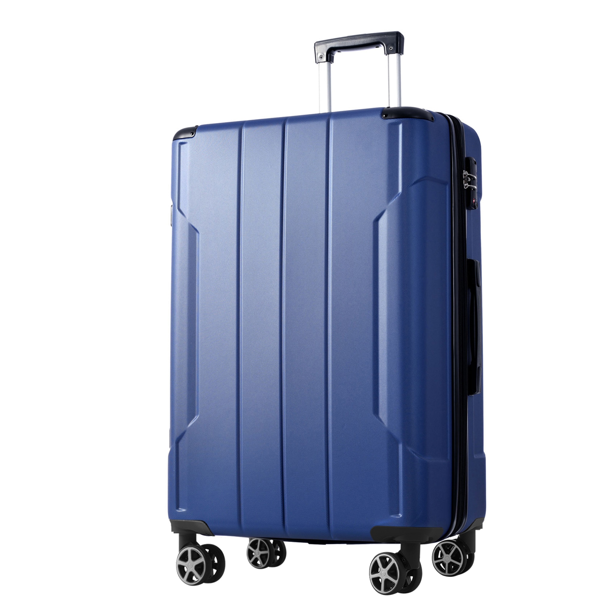 Bybafun - Hardshell 18.3x12.0x29.9 Plastic Blue Spinner Suitcase